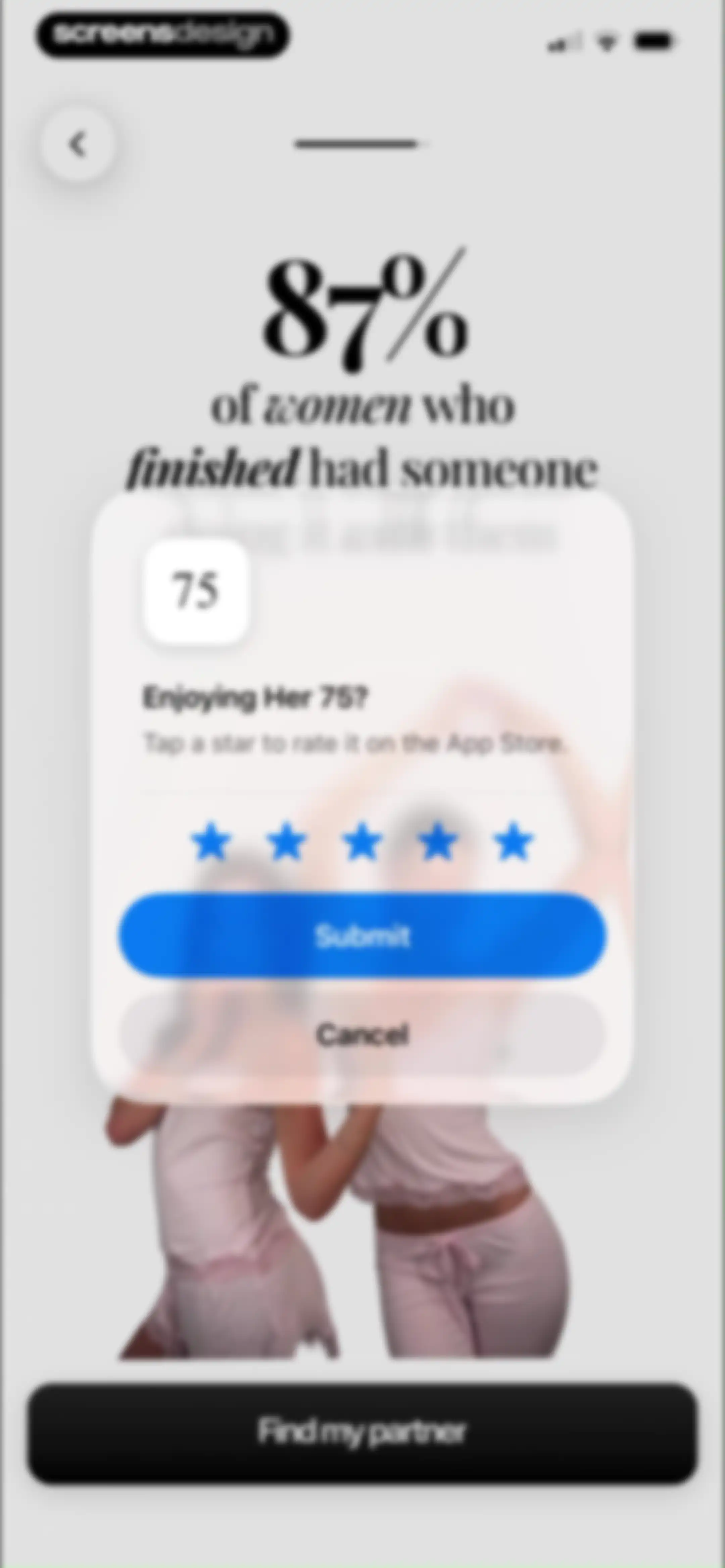 Her 75 screen 24