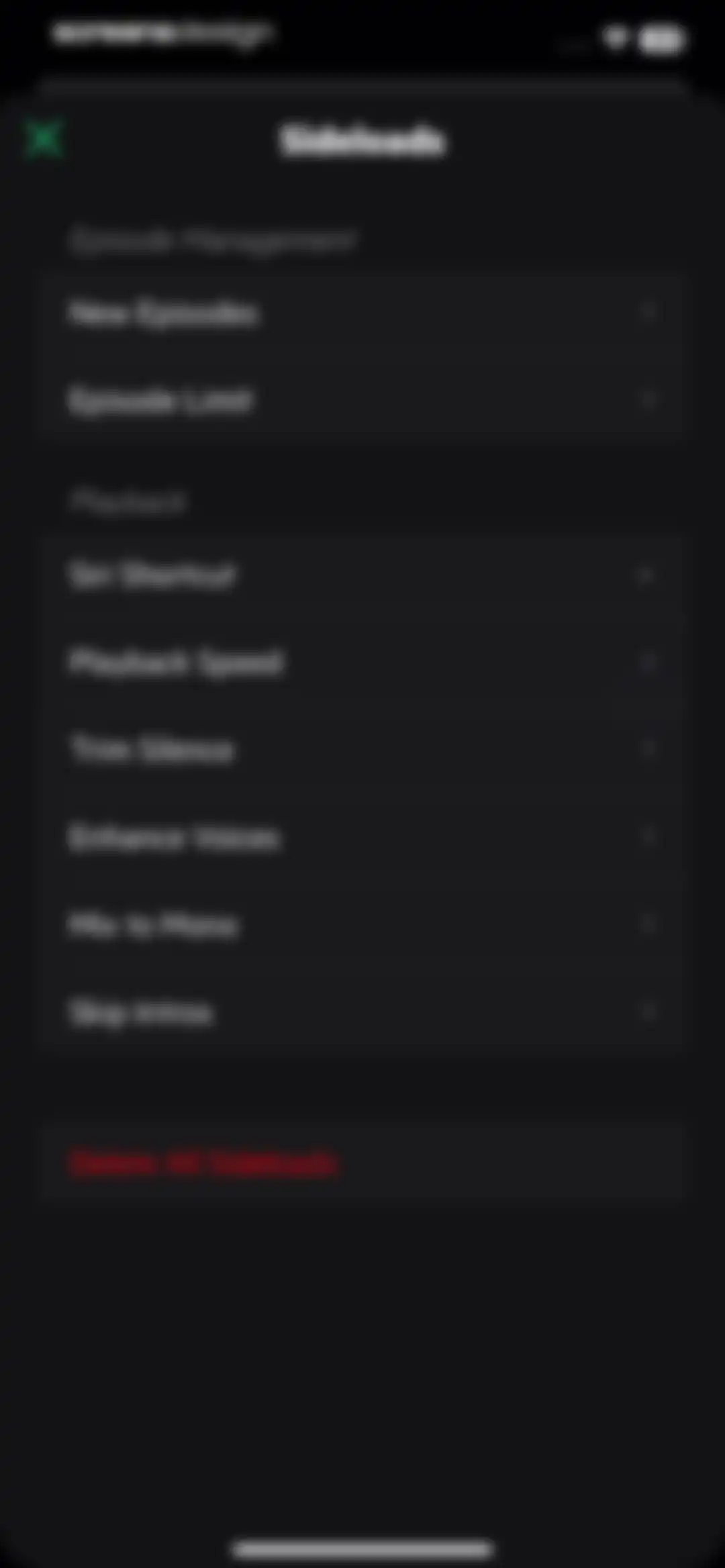 Castro: Podcast App & Player screen 91