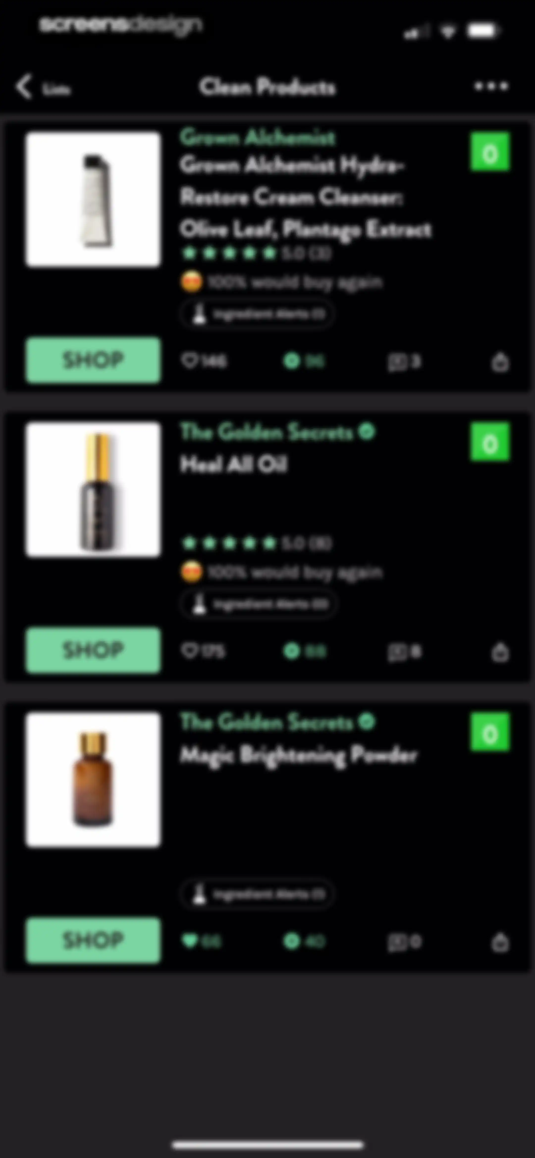 Think Dirty – Shop Clean screen 117