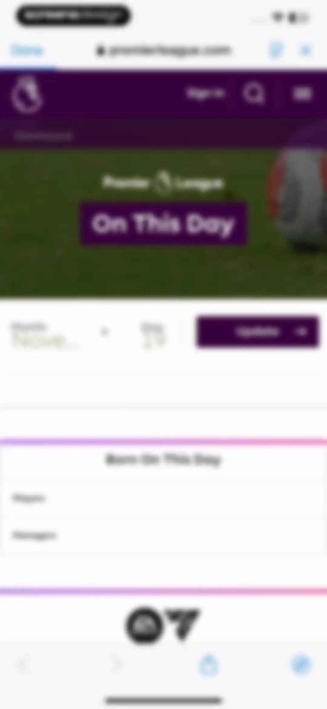 Premier League - Scores, News screen 116