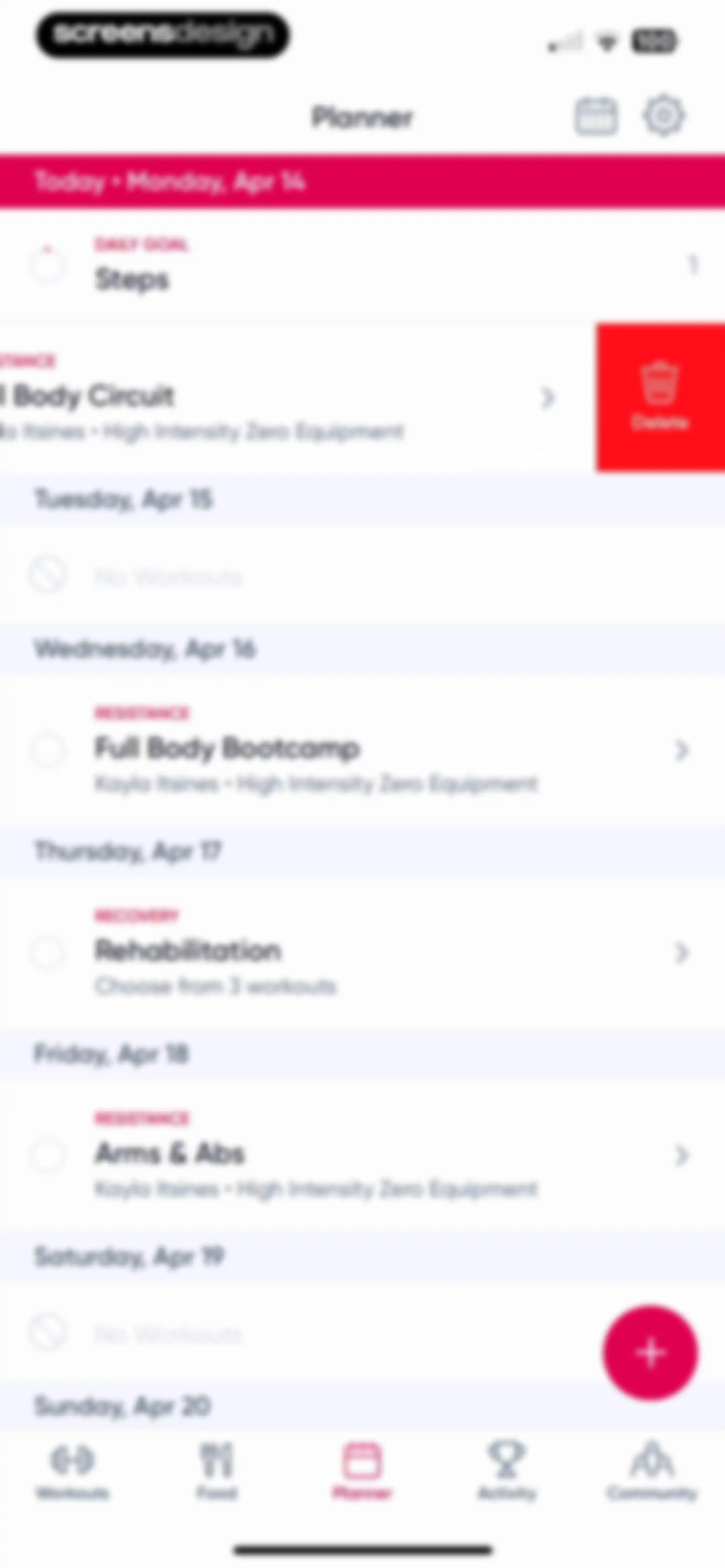 Sweat: Fitness App For Women screen 127