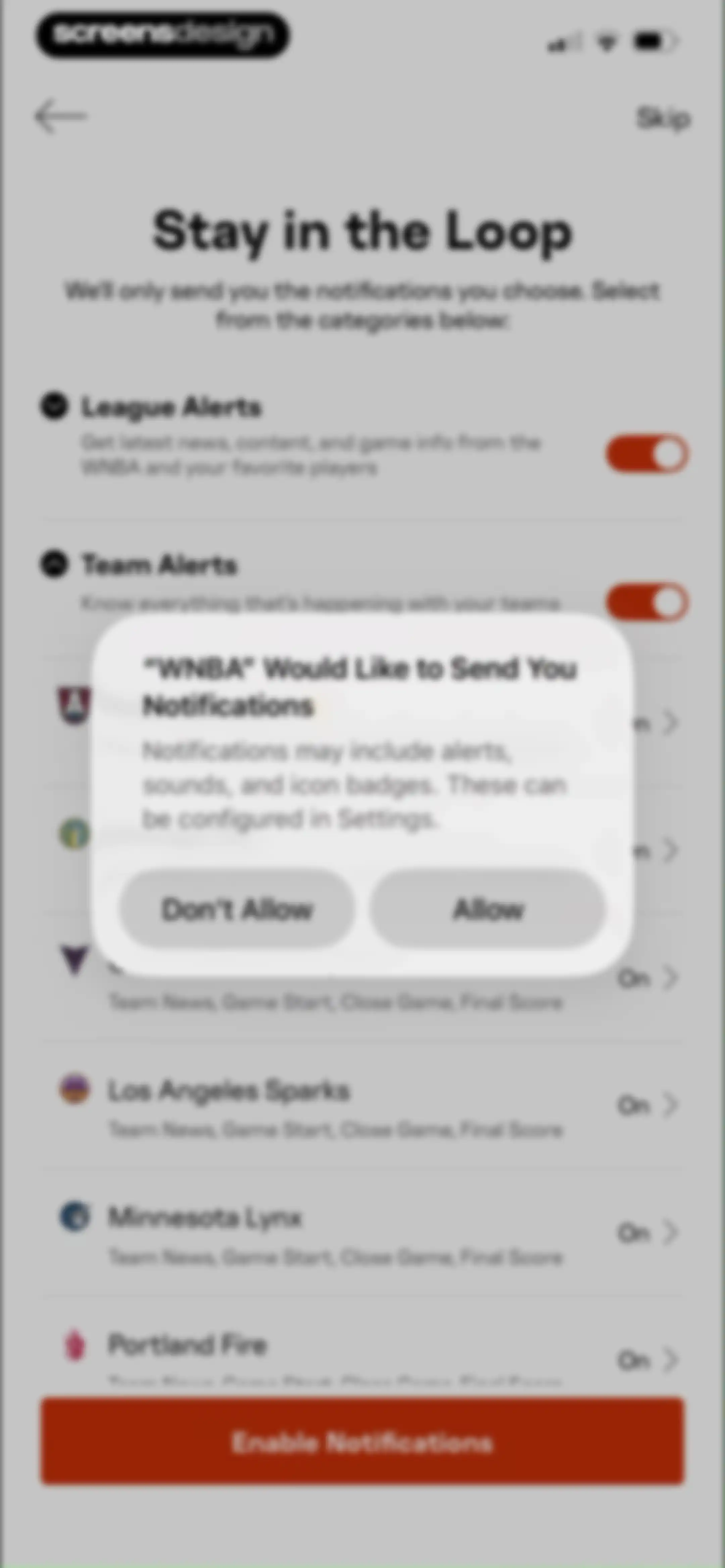 WNBA: Live Games & Scores screen 16