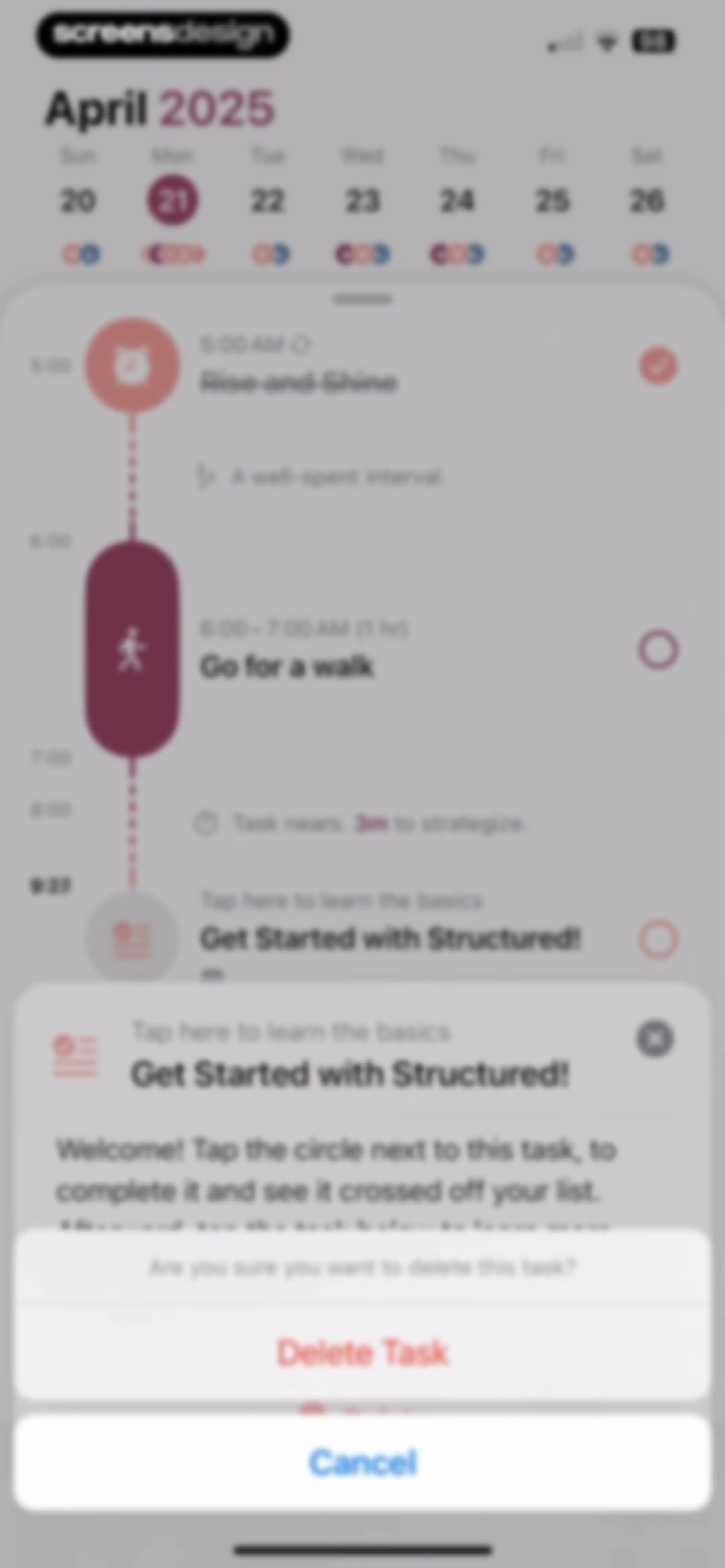 Structured: Daily Planner Todo screen 32