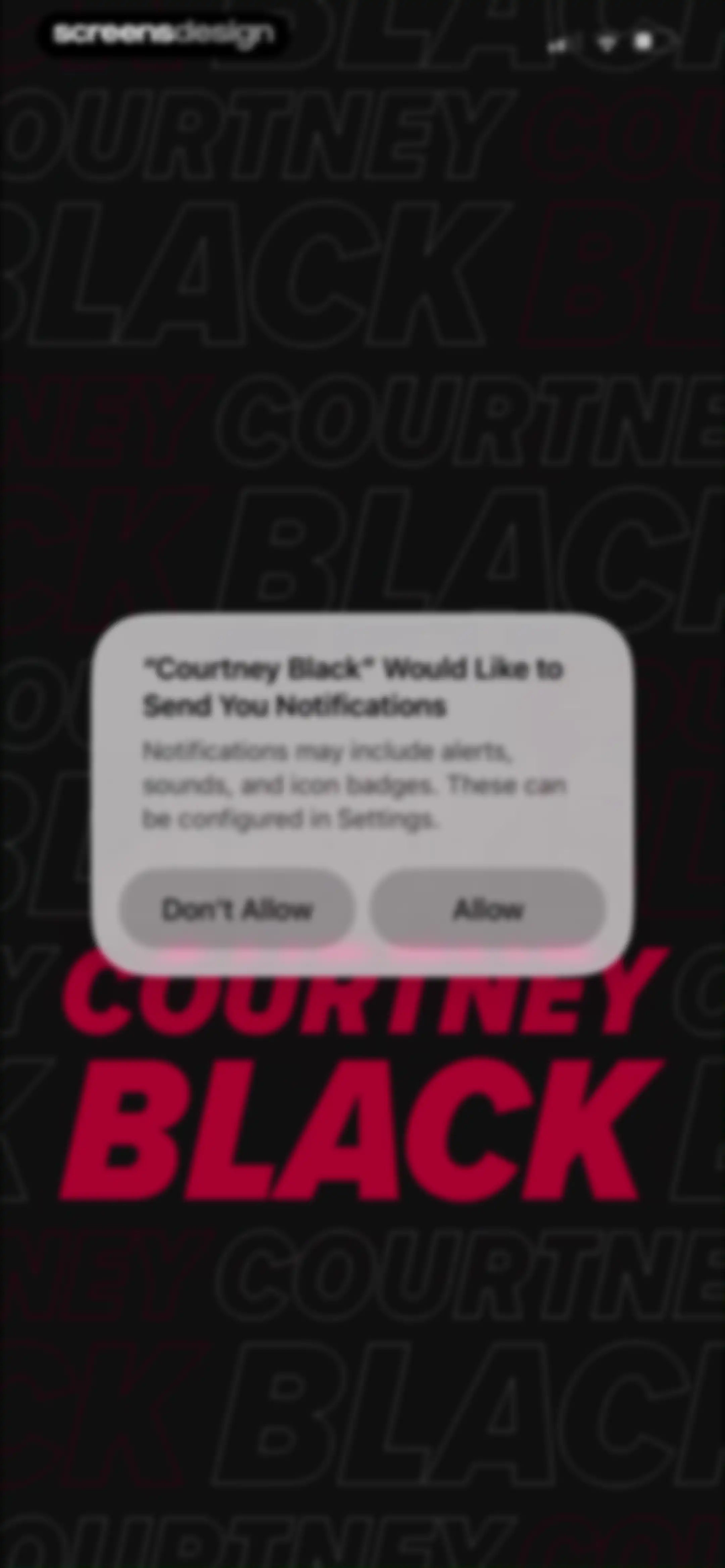 Courtney Black Fitness screen 2