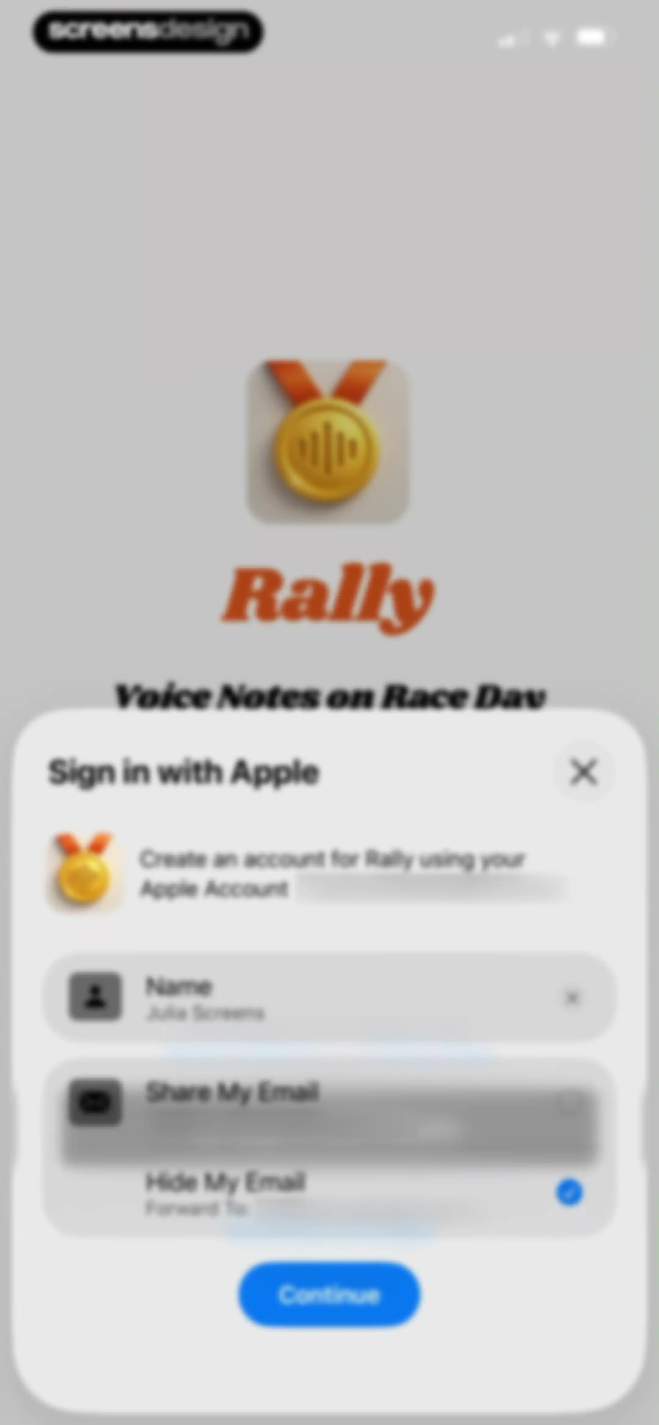 Rally: Voice Notes on Race Day screen 8