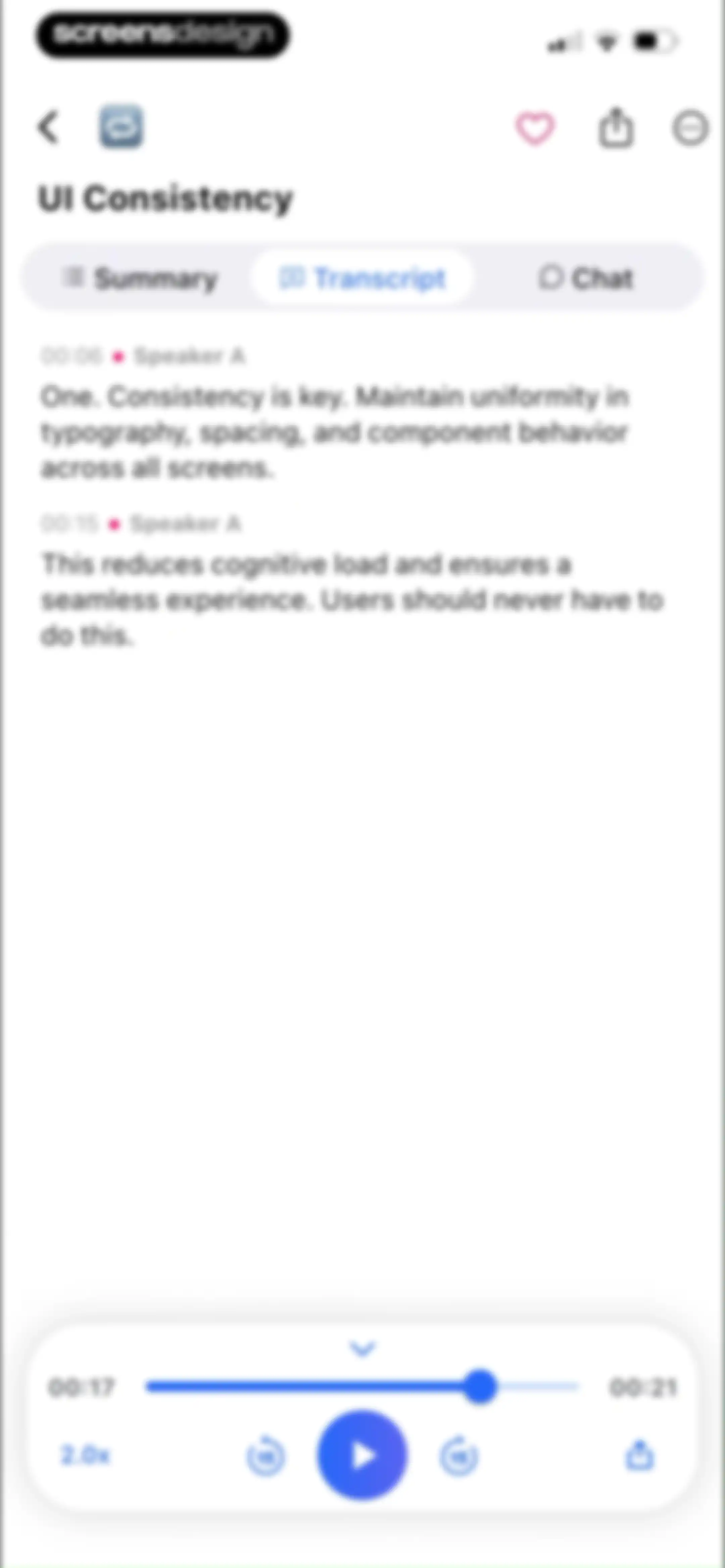 Summary - AI Note Taker screen 50