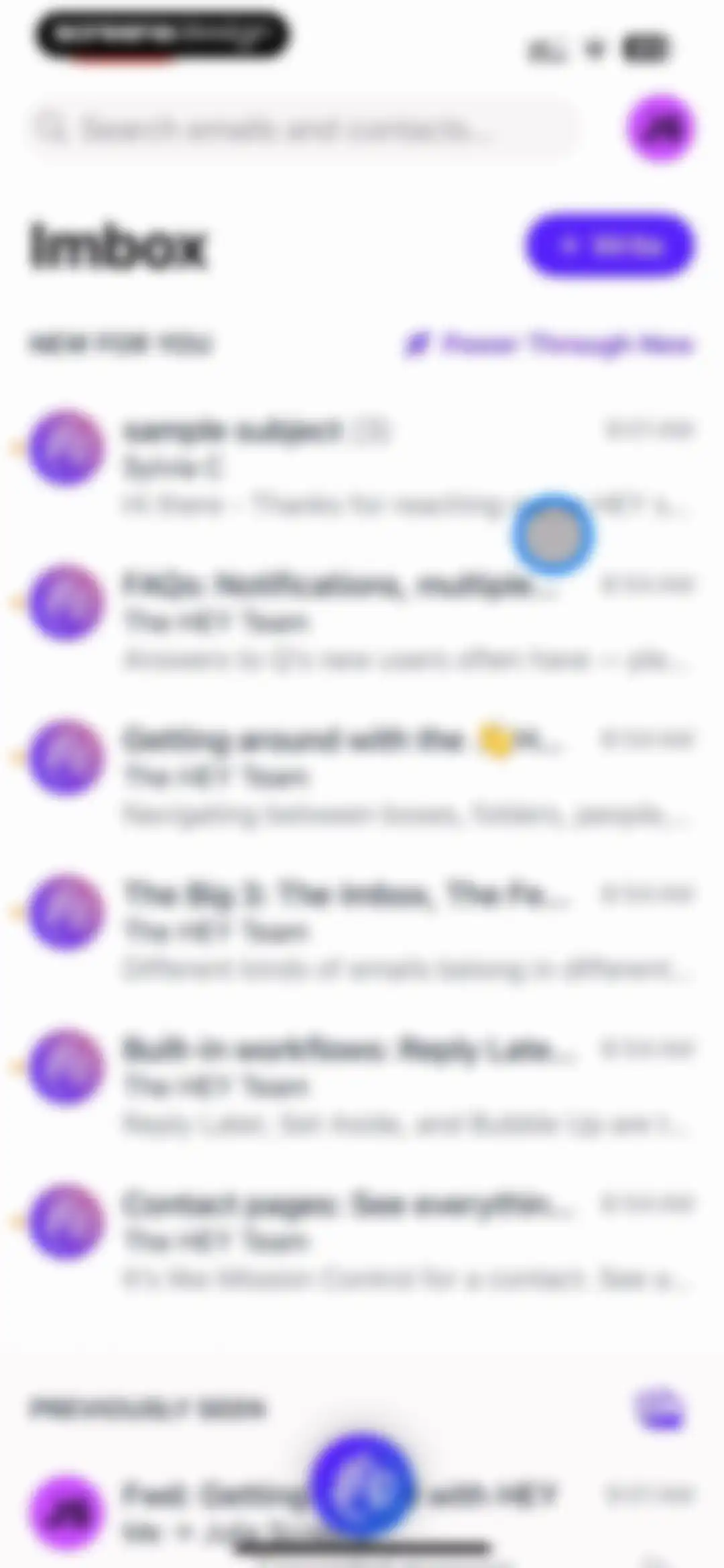HEY Email screen 55