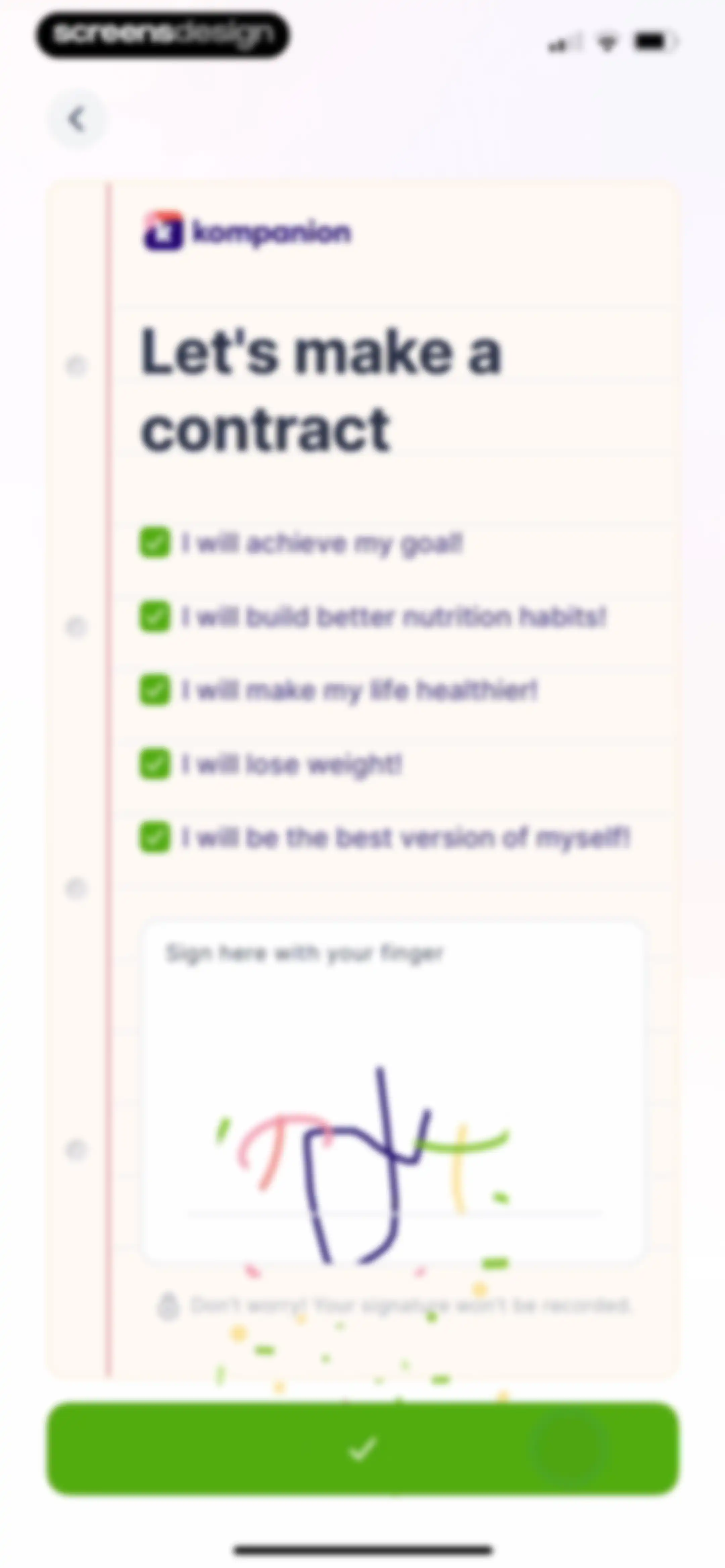 Kompanion: Weight Loss Plan screen 46