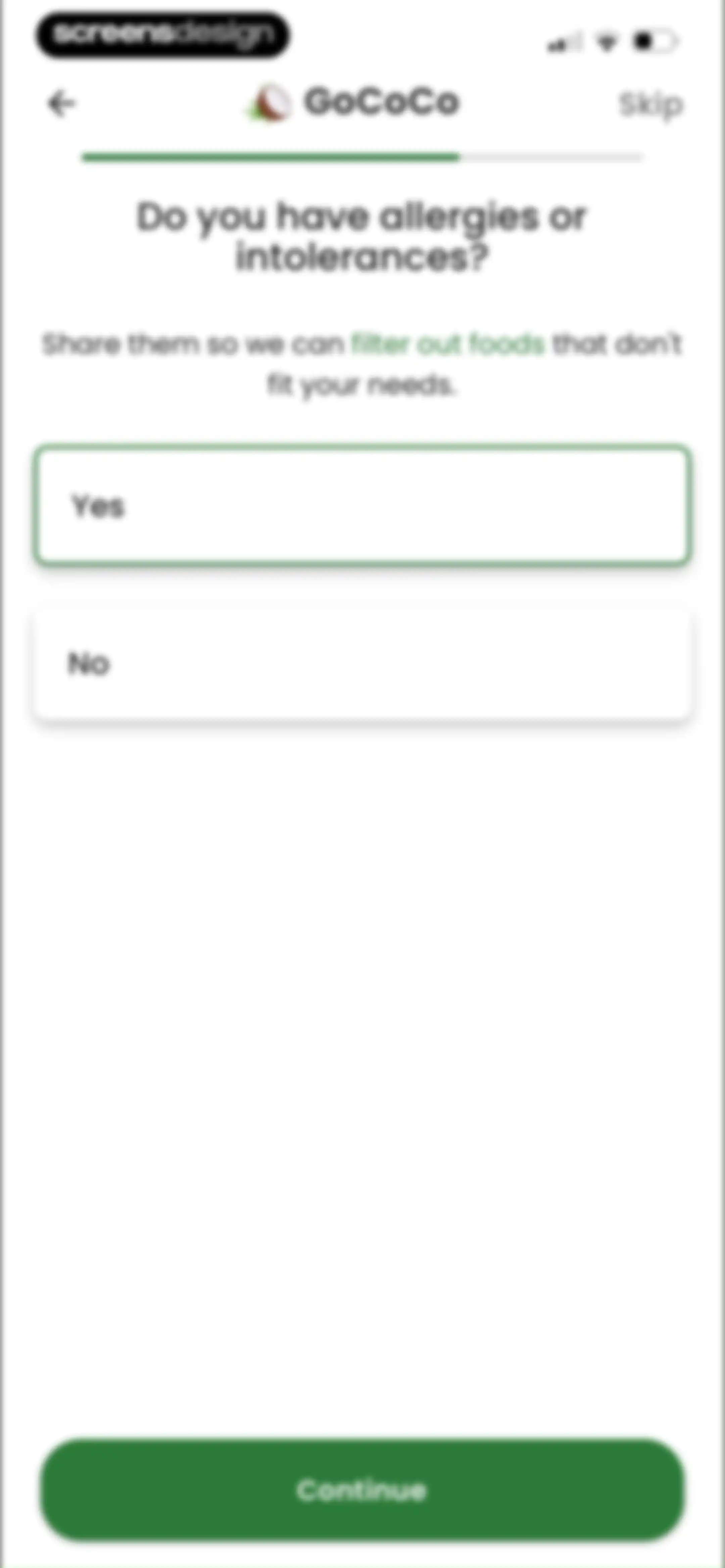 Diabetes food tracker - Gococo screen 29