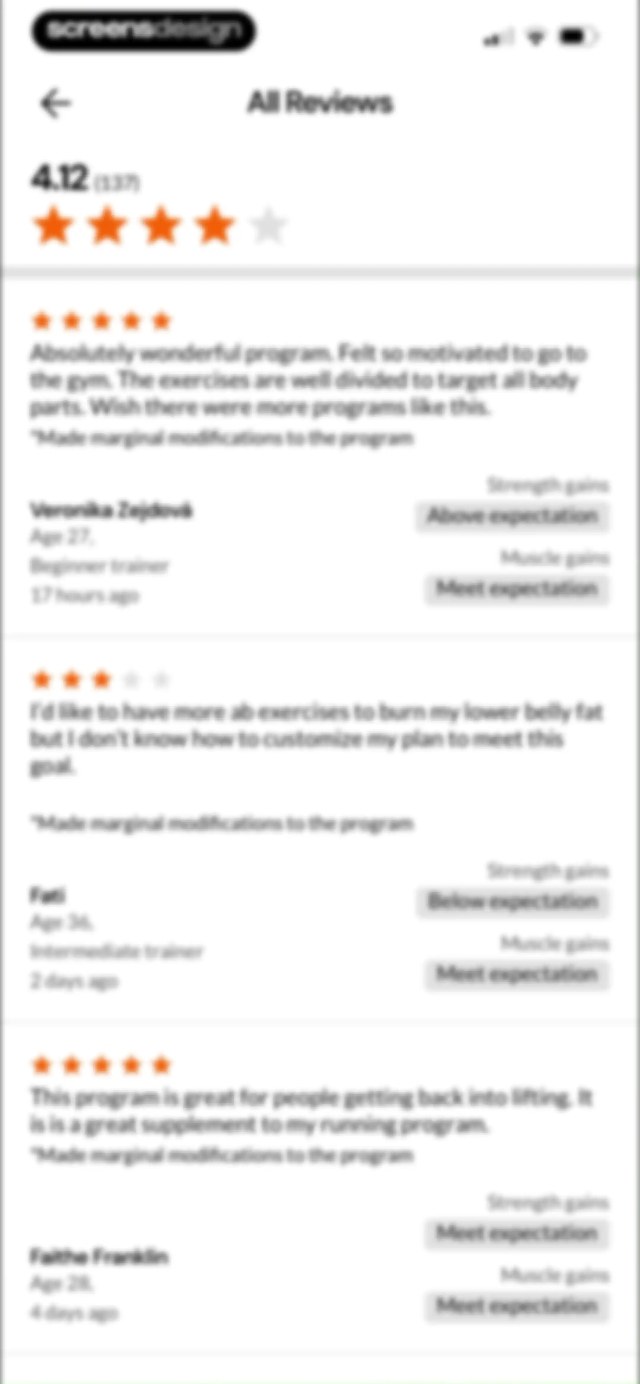 Boostcamp: Workout Programs screen 104