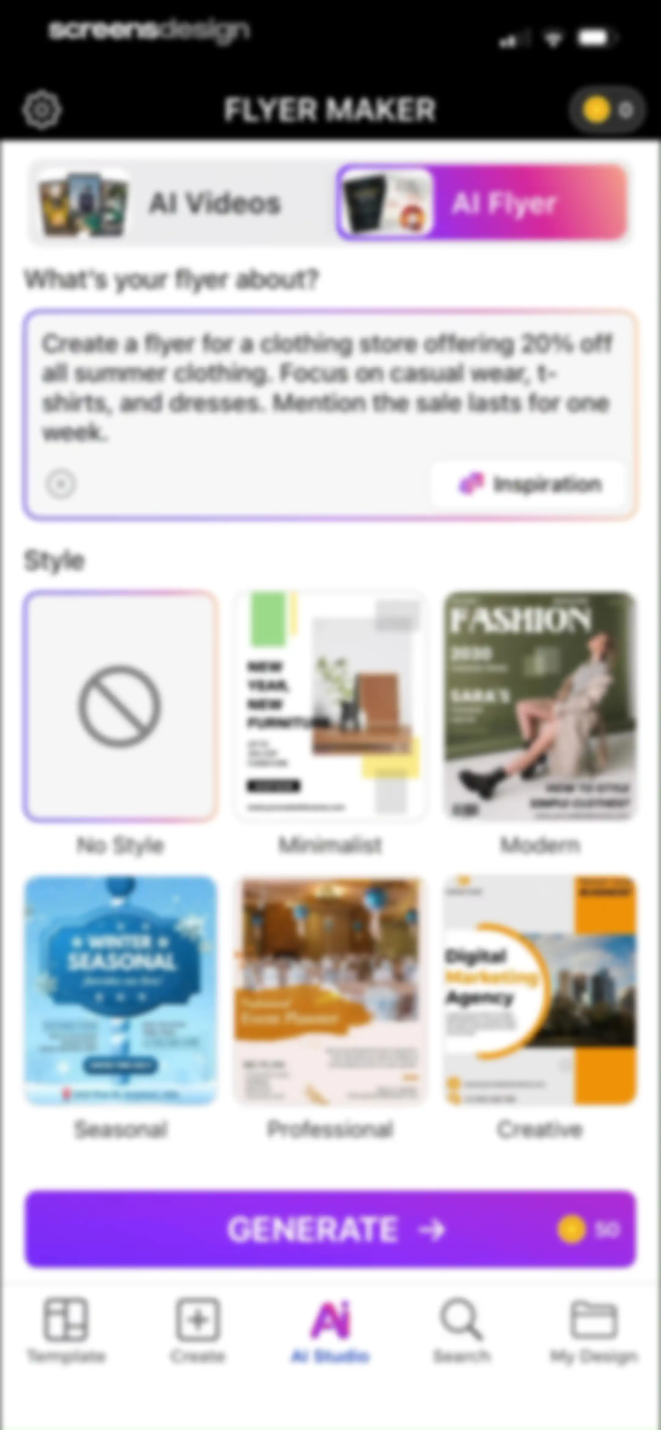 Flyer Maker + Poster Maker screen 132