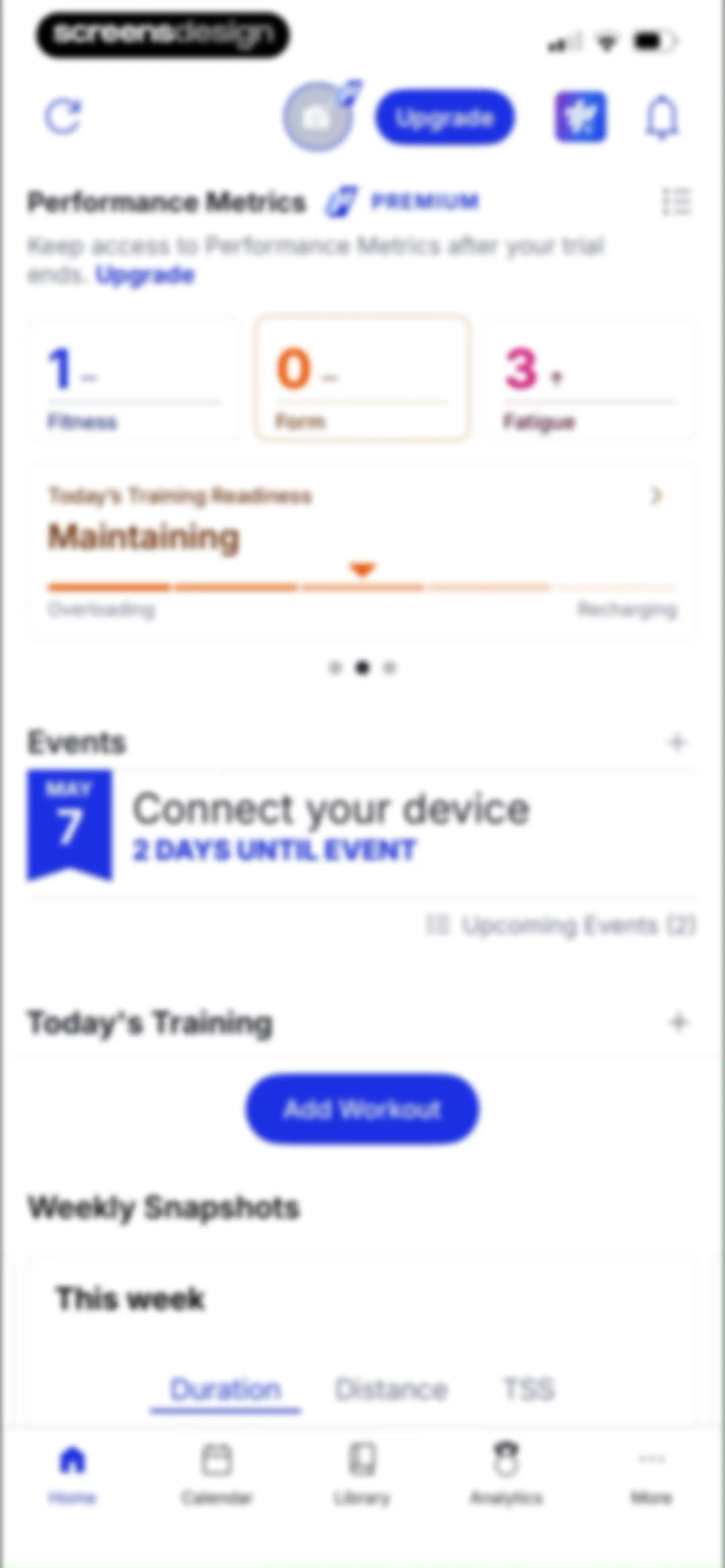 TrainingPeaks: Plan Train Lift screen 14