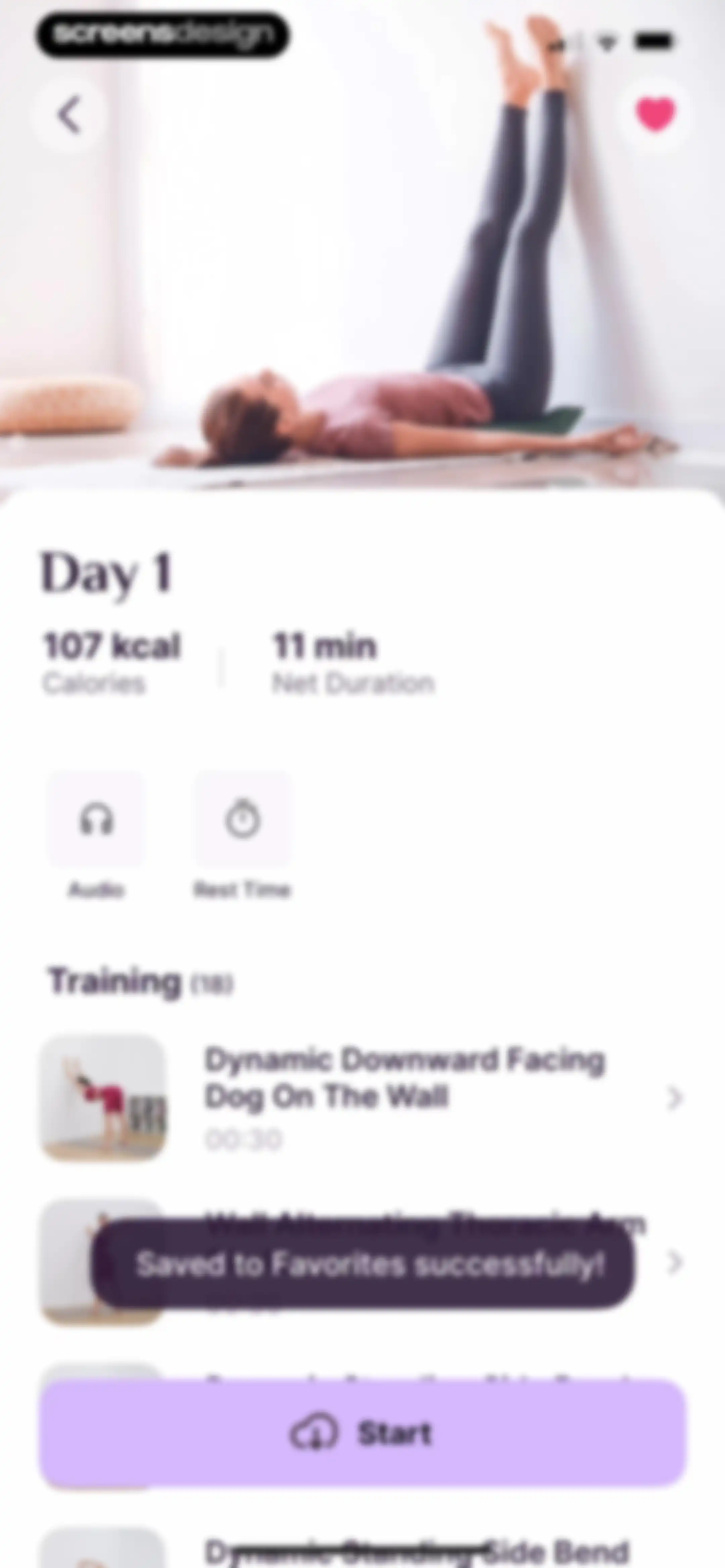 Pilates at Home, Wall Pilates screen 100