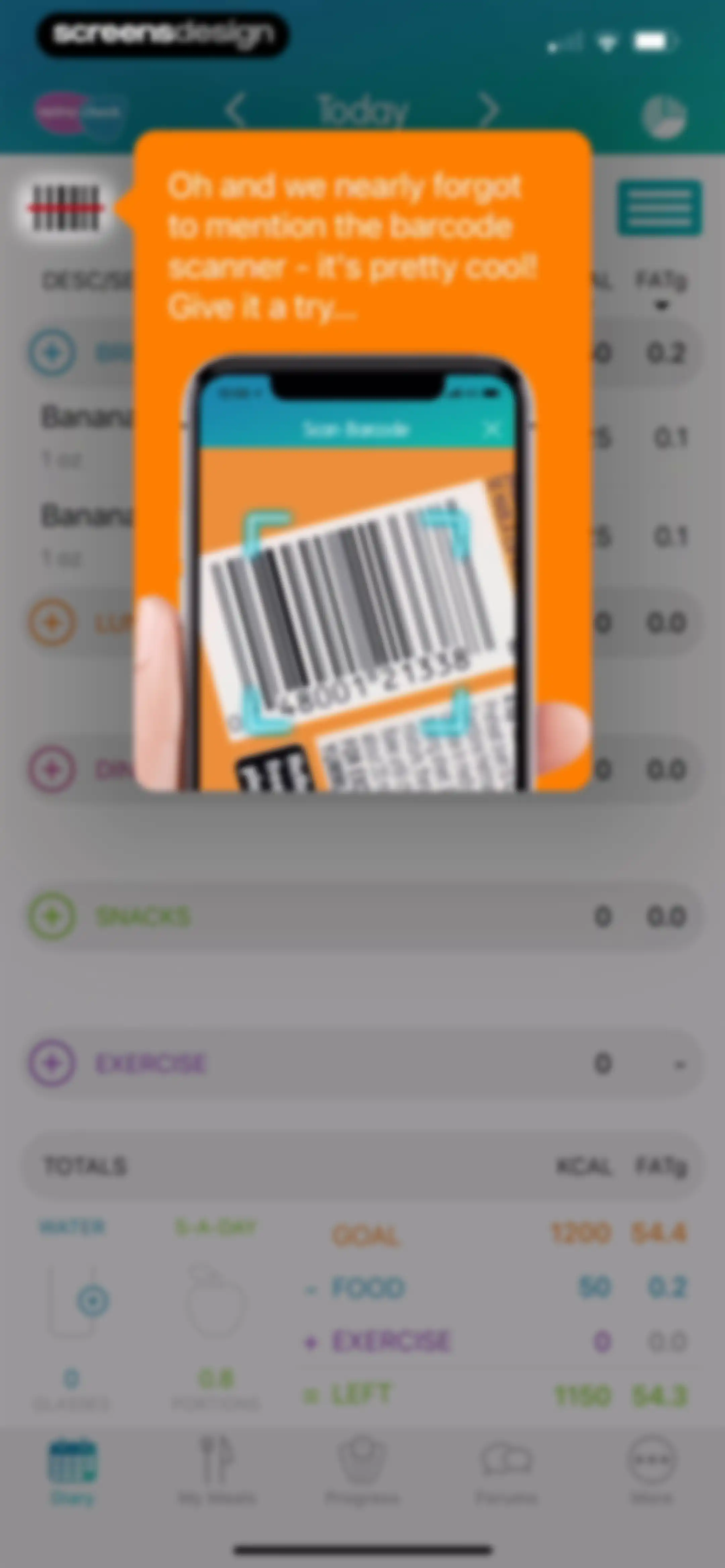 Calorie Counter + screen 36