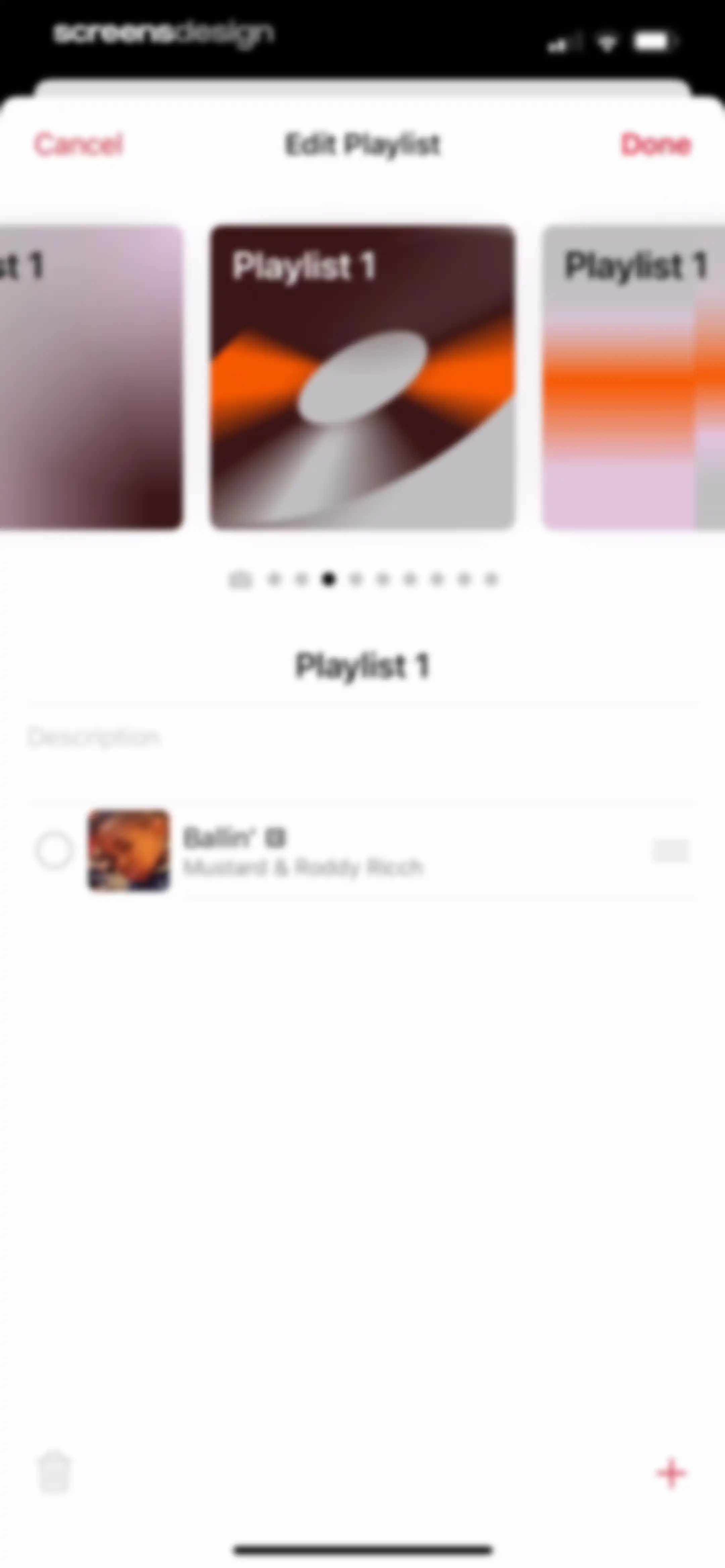Apple Music screen 105