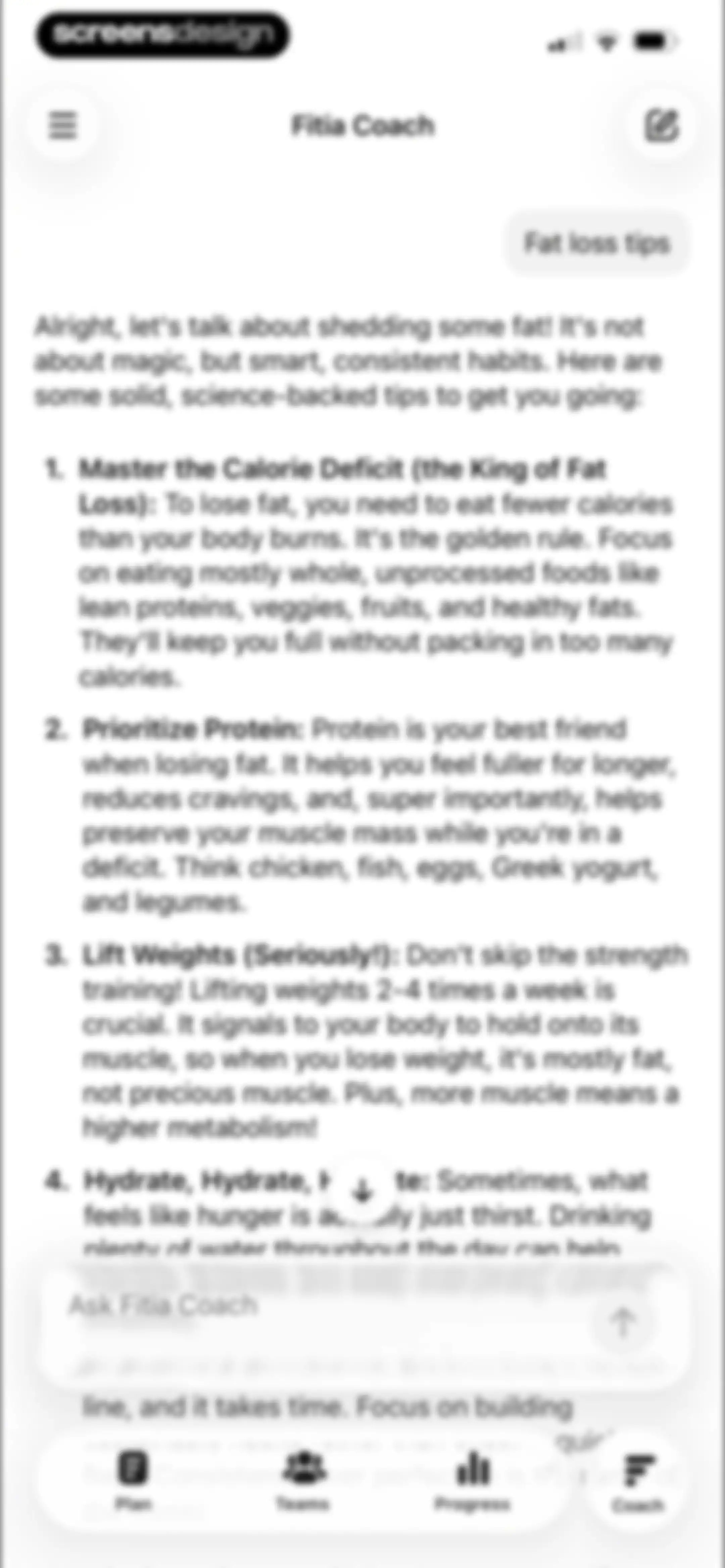 Fitia: Calorie Counter & Diet screen 232
