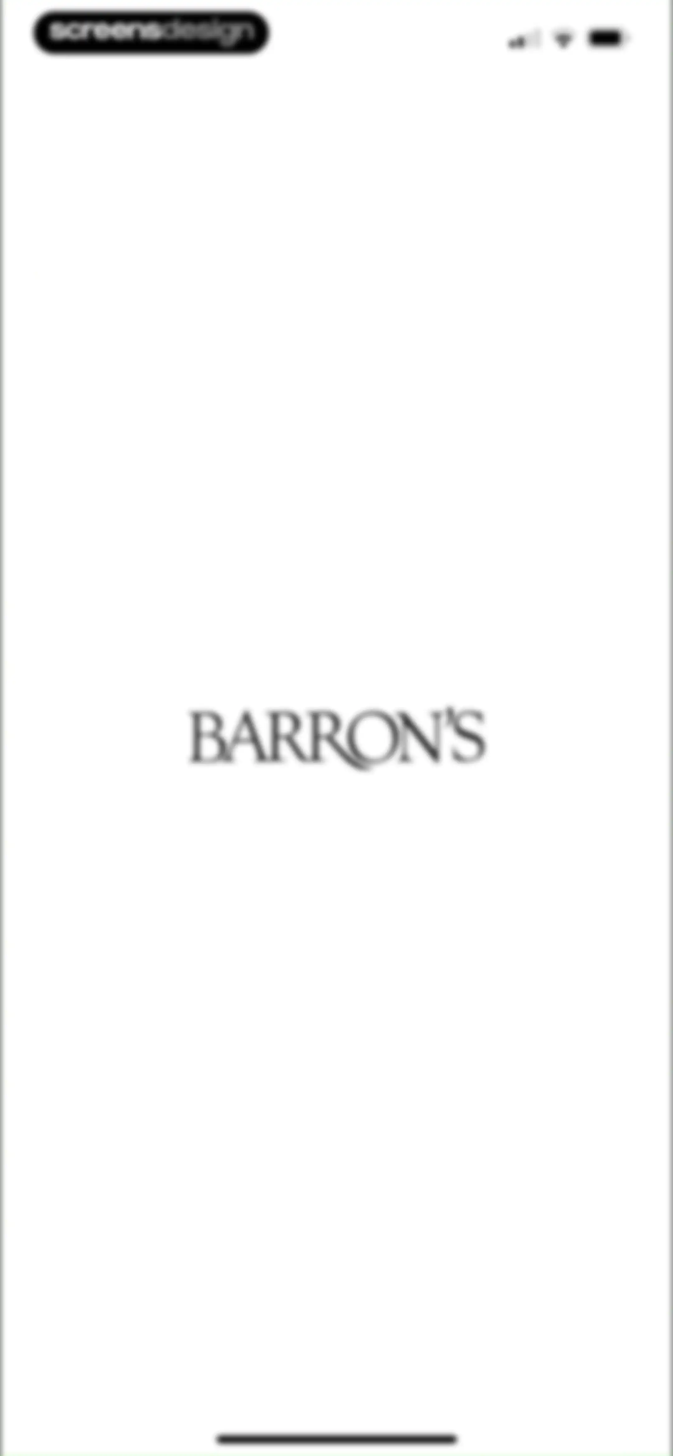 Barron’s - Investing Insights screen 1
