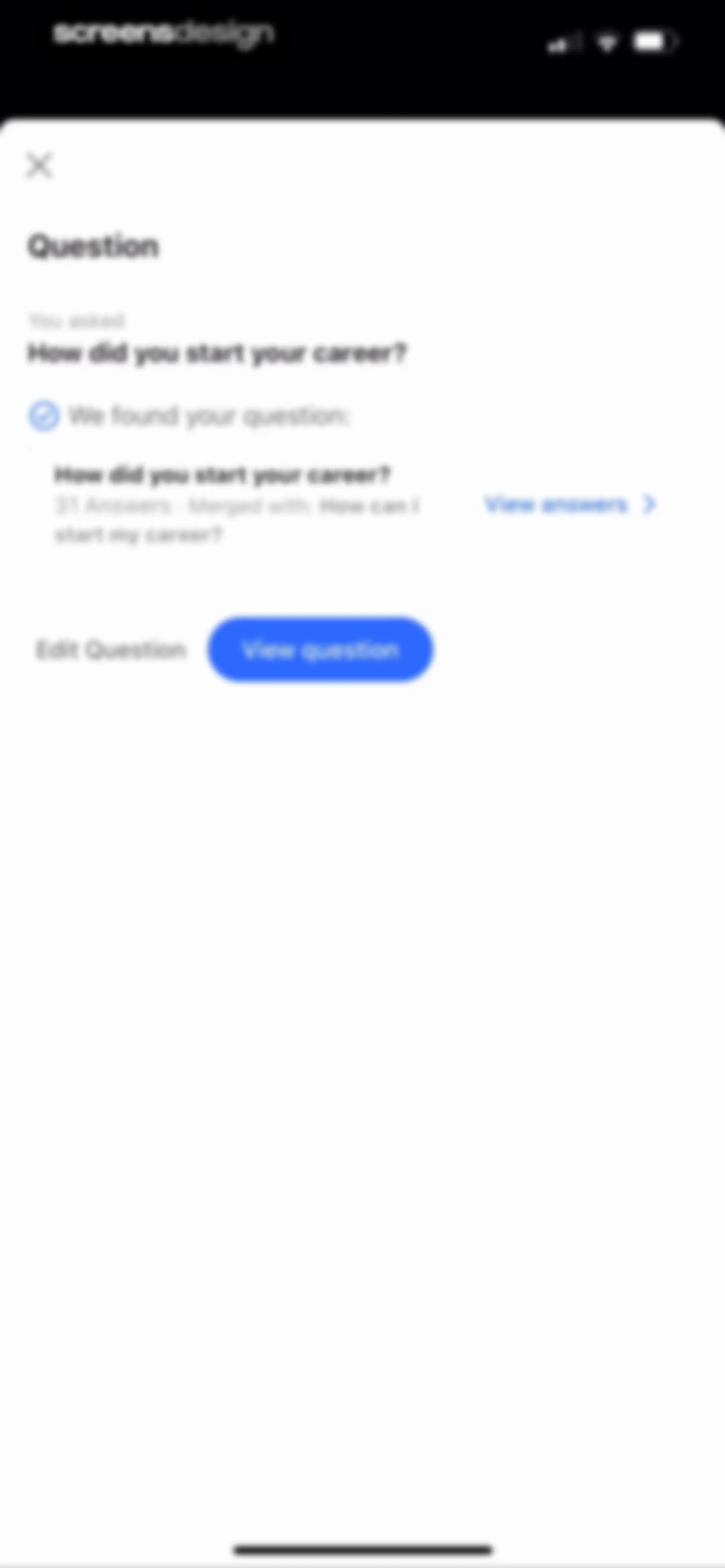 Quora screen 70