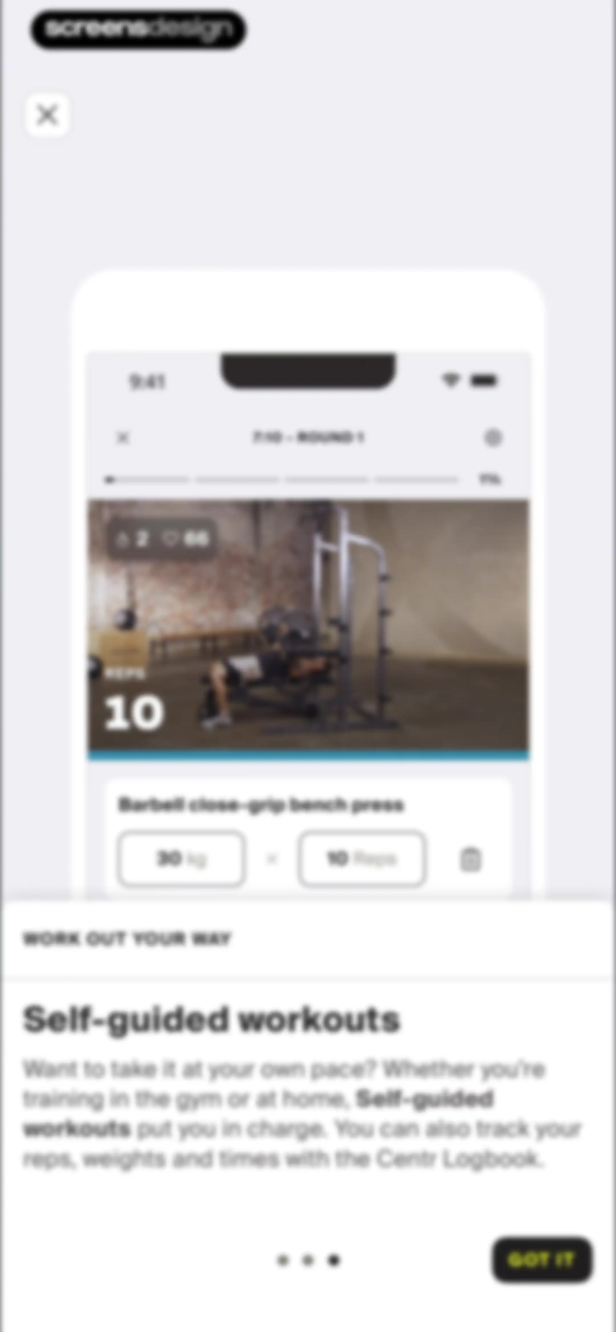 Centr: Strength & Fitness App screen 37
