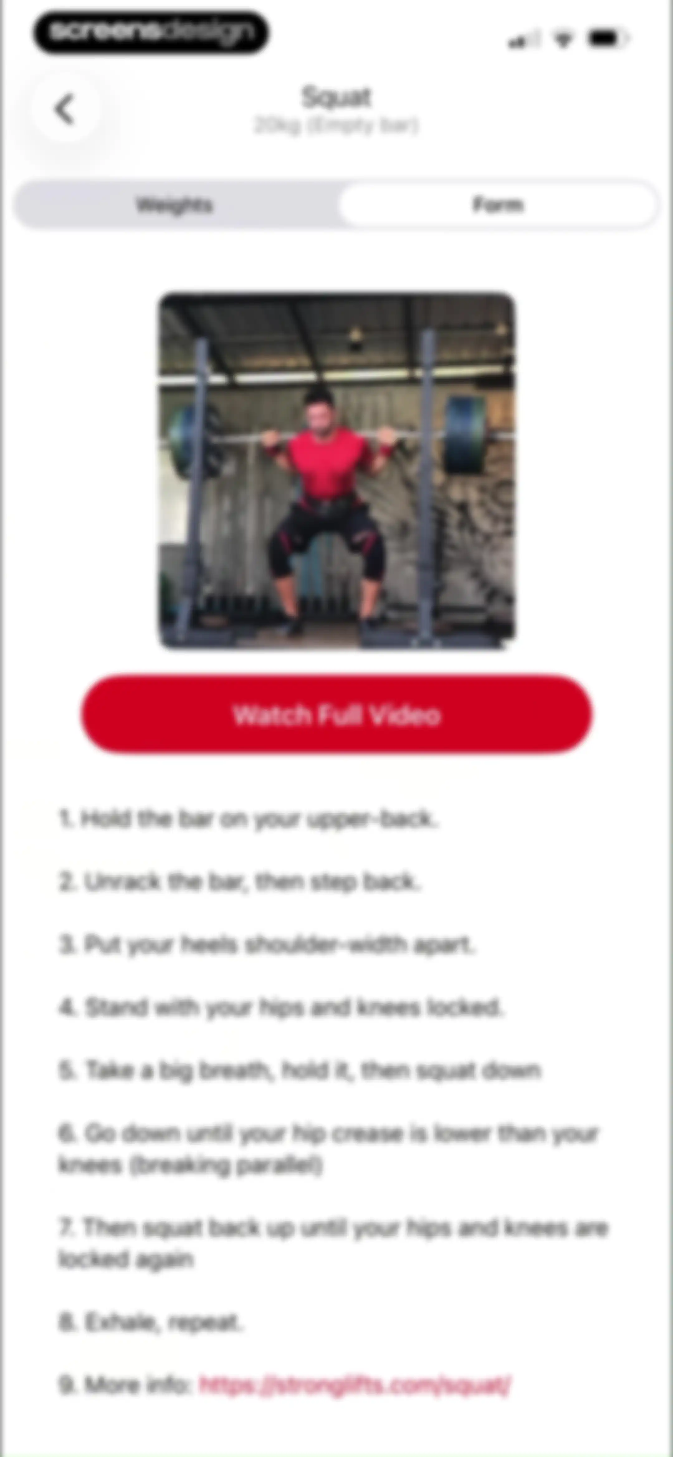 Stronglifts 5x5 Workout Plan screen 41