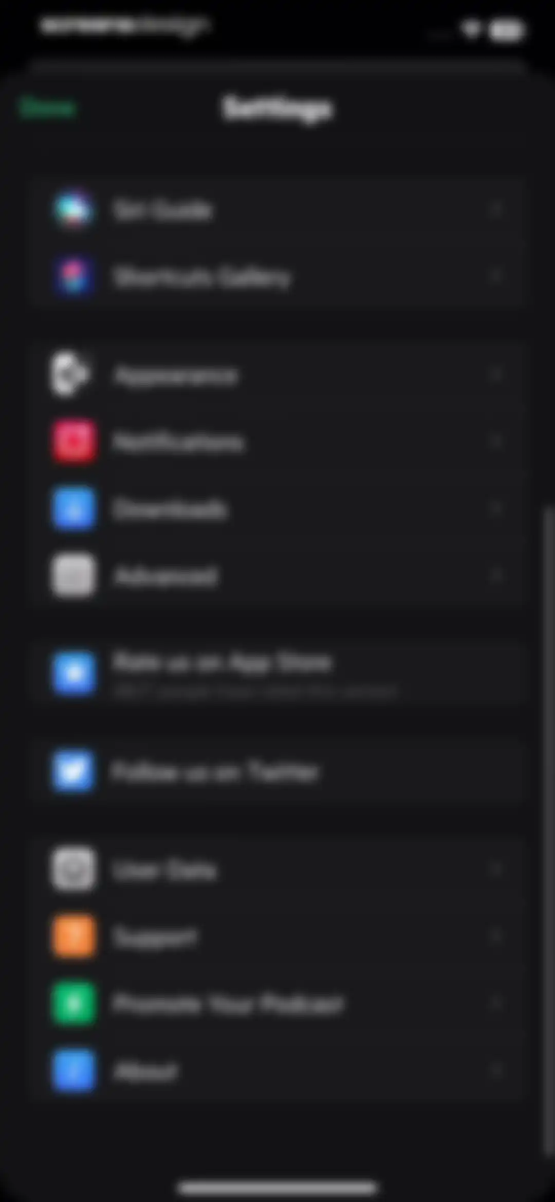 Castro: Podcast App & Player screen 103