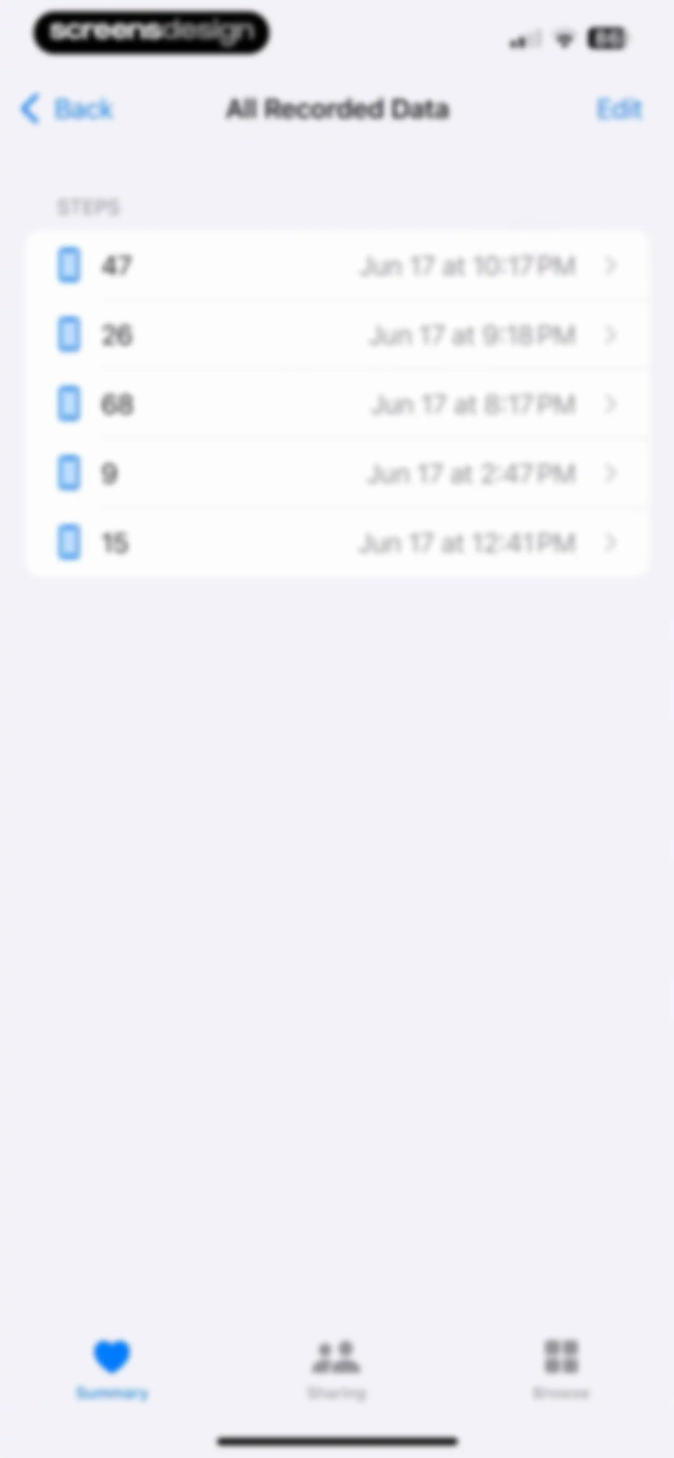 Apple Health screen 35