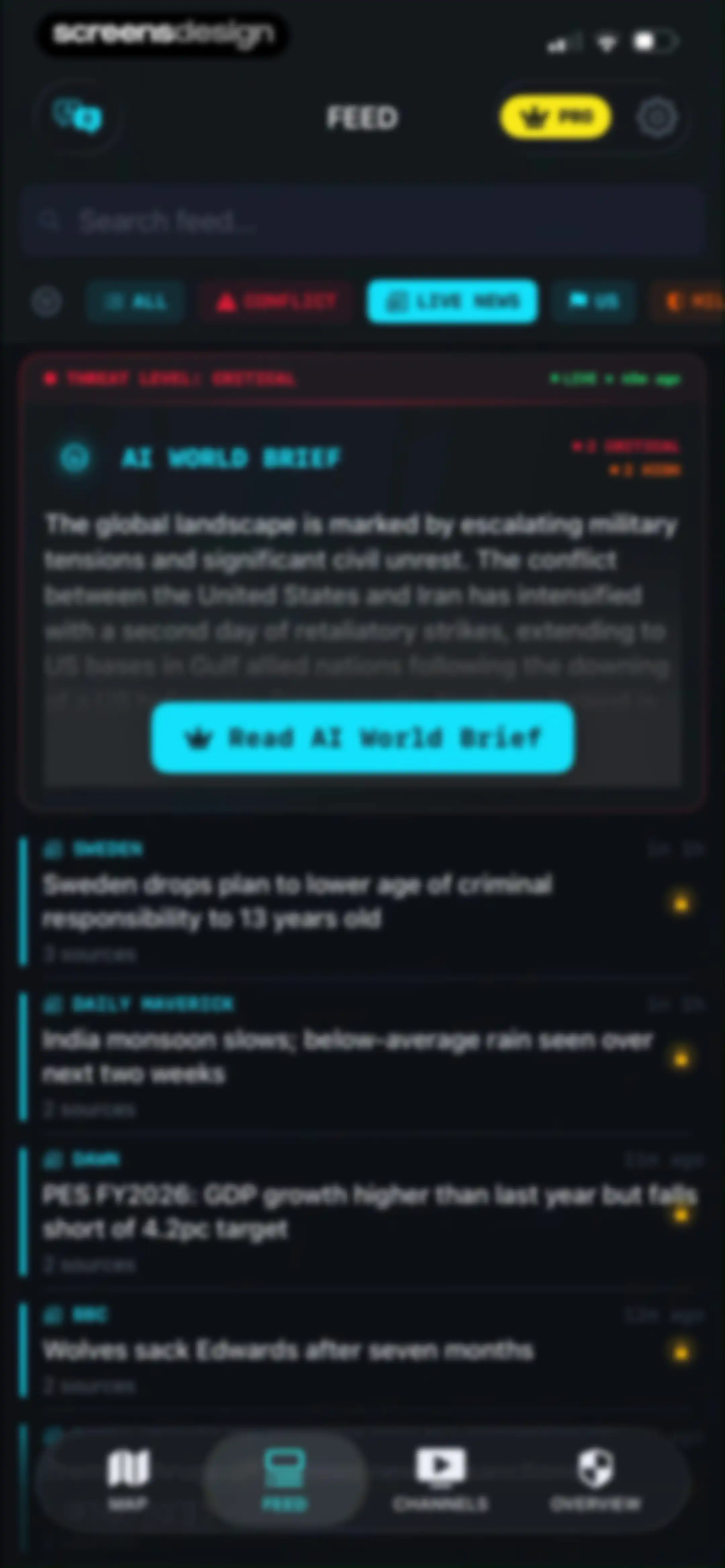 World Monitor Real-Time Intel screen 29