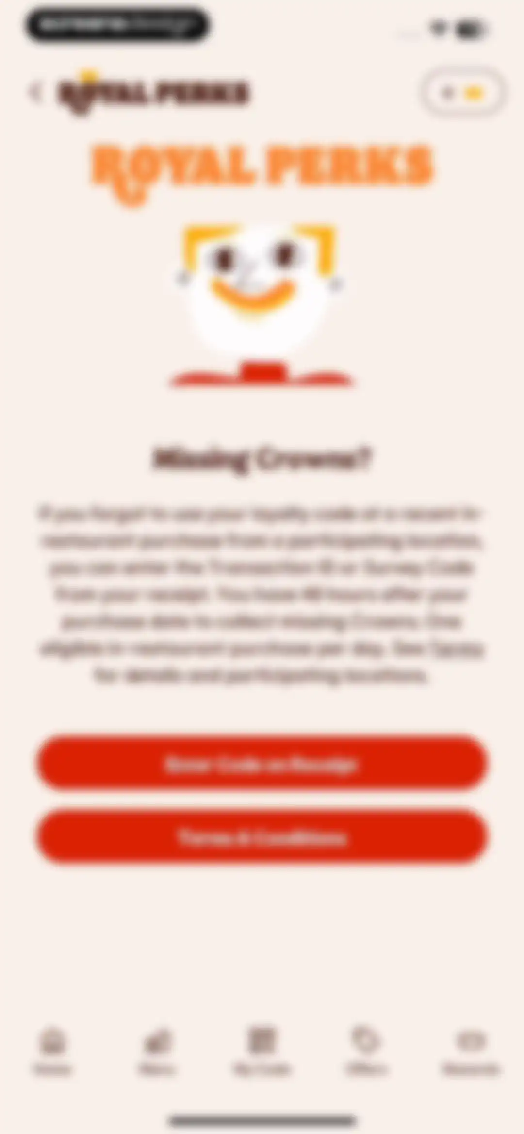 BURGER KING® App screen 80