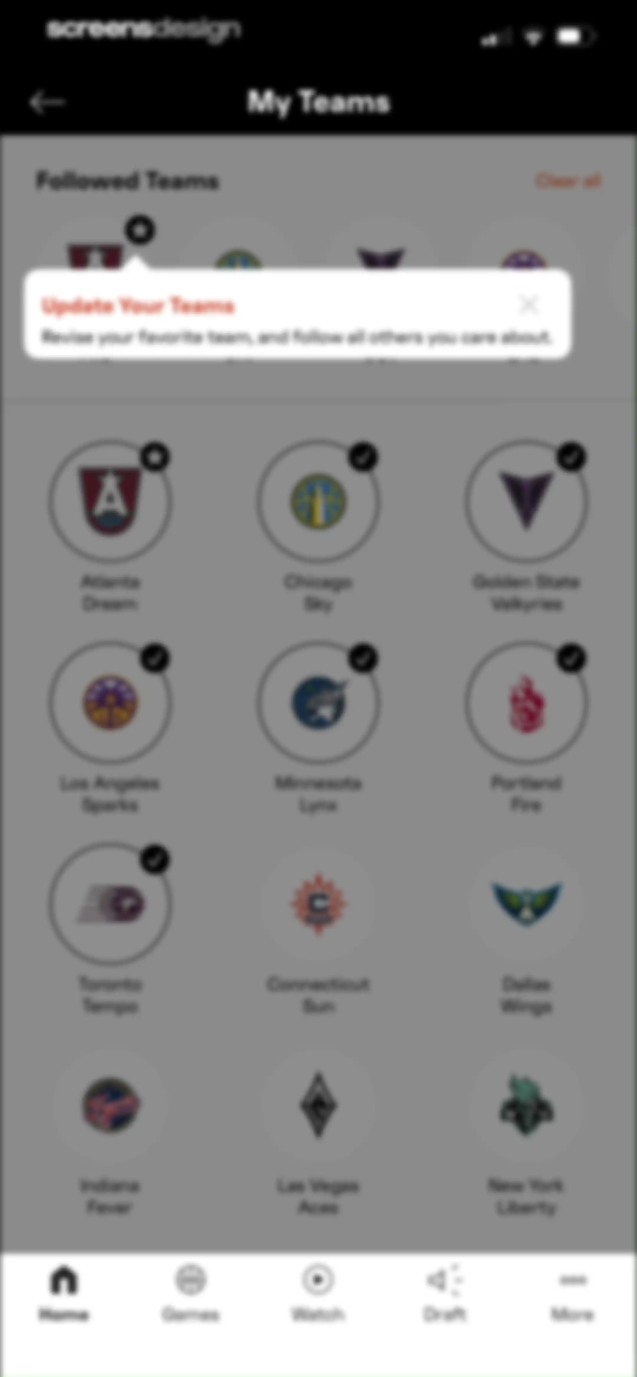 WNBA: Live Games & Scores screen 44