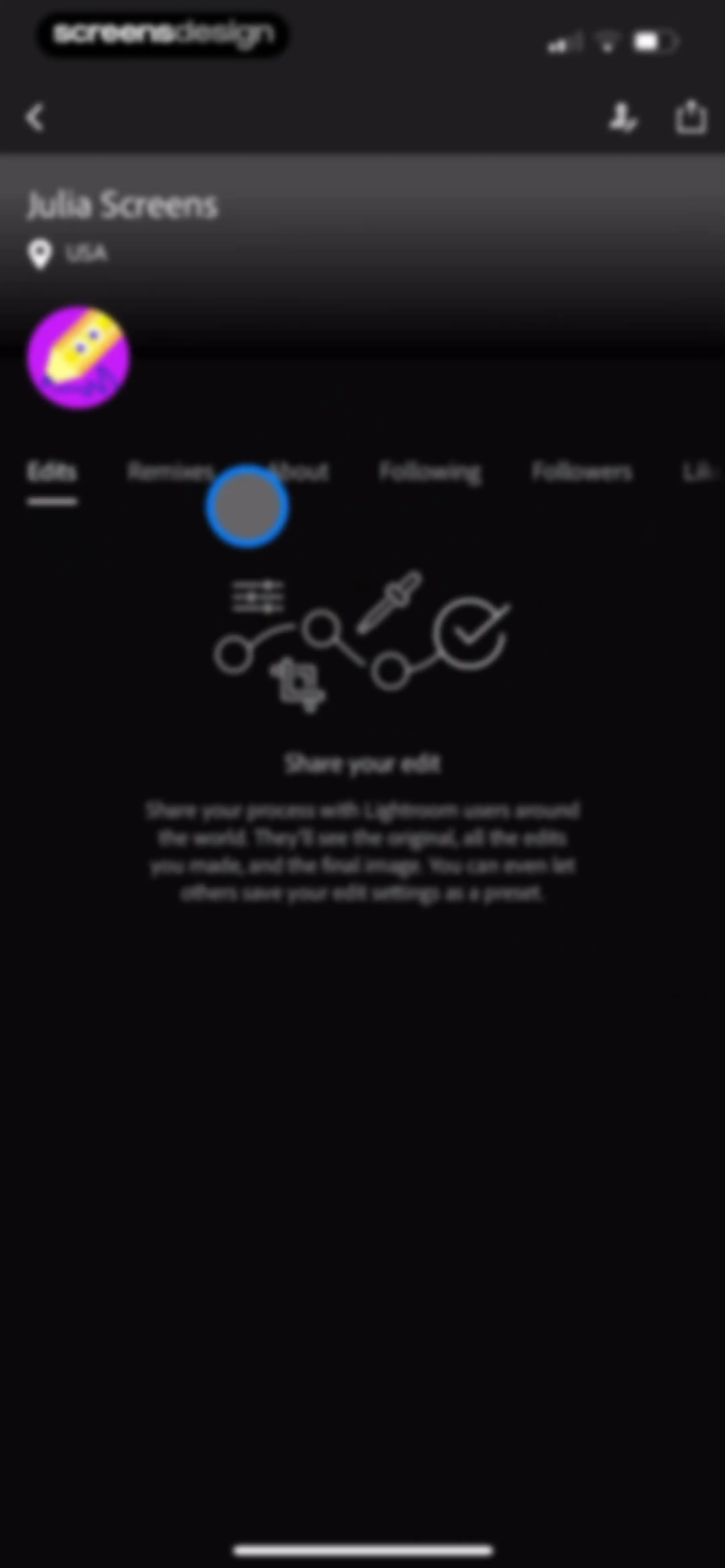 Lightroom: AI Photo Editor screen 186