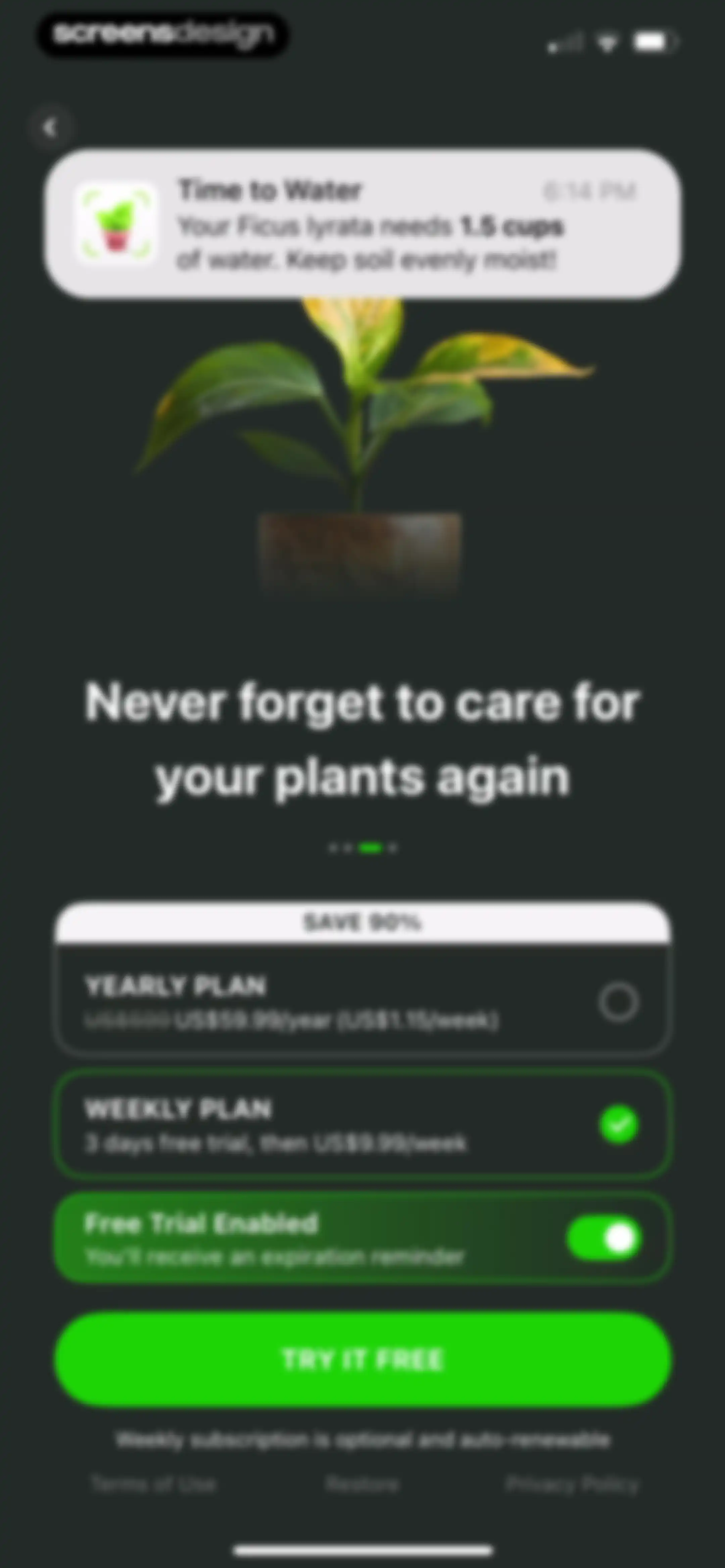 Plant Identifier & Care App screen 13