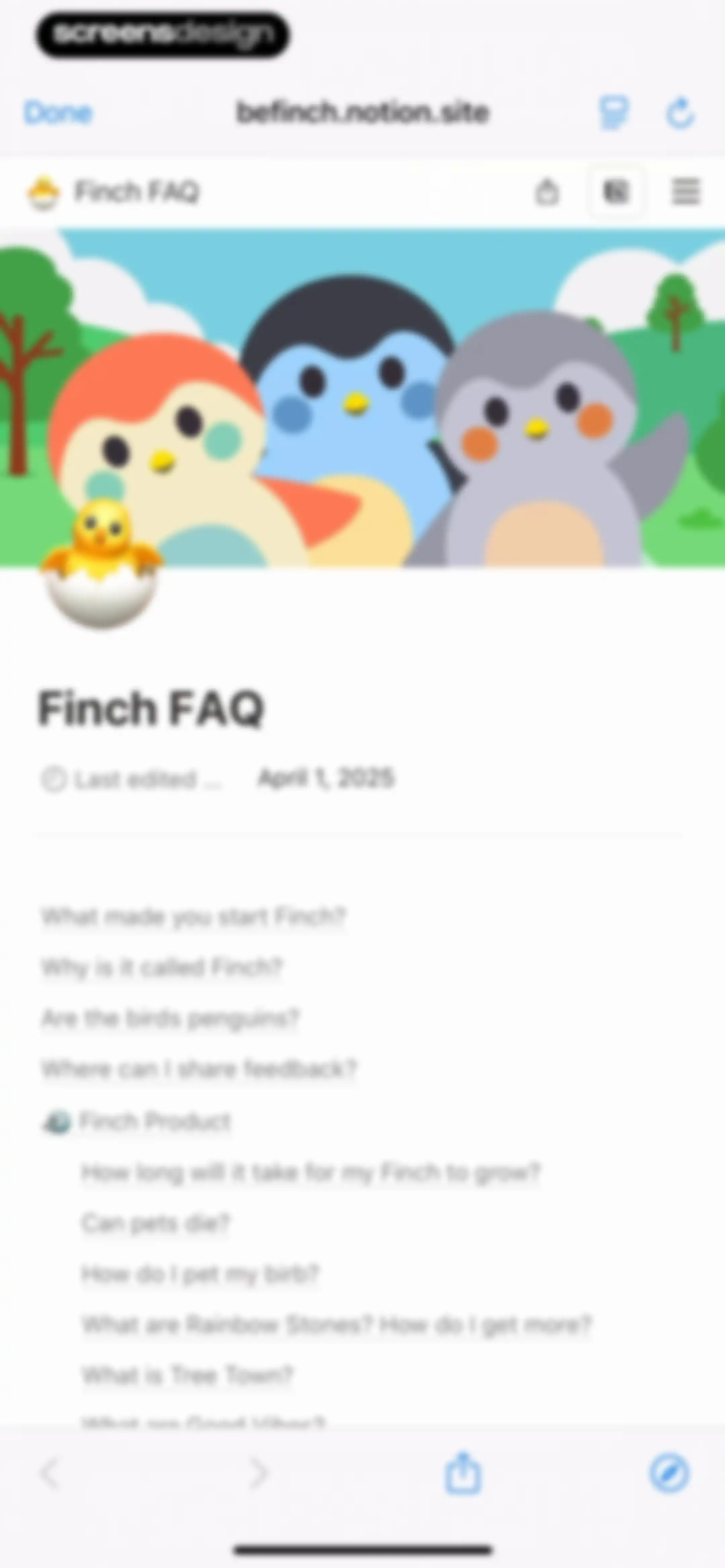 Finch: Self-Care Pet screen 179