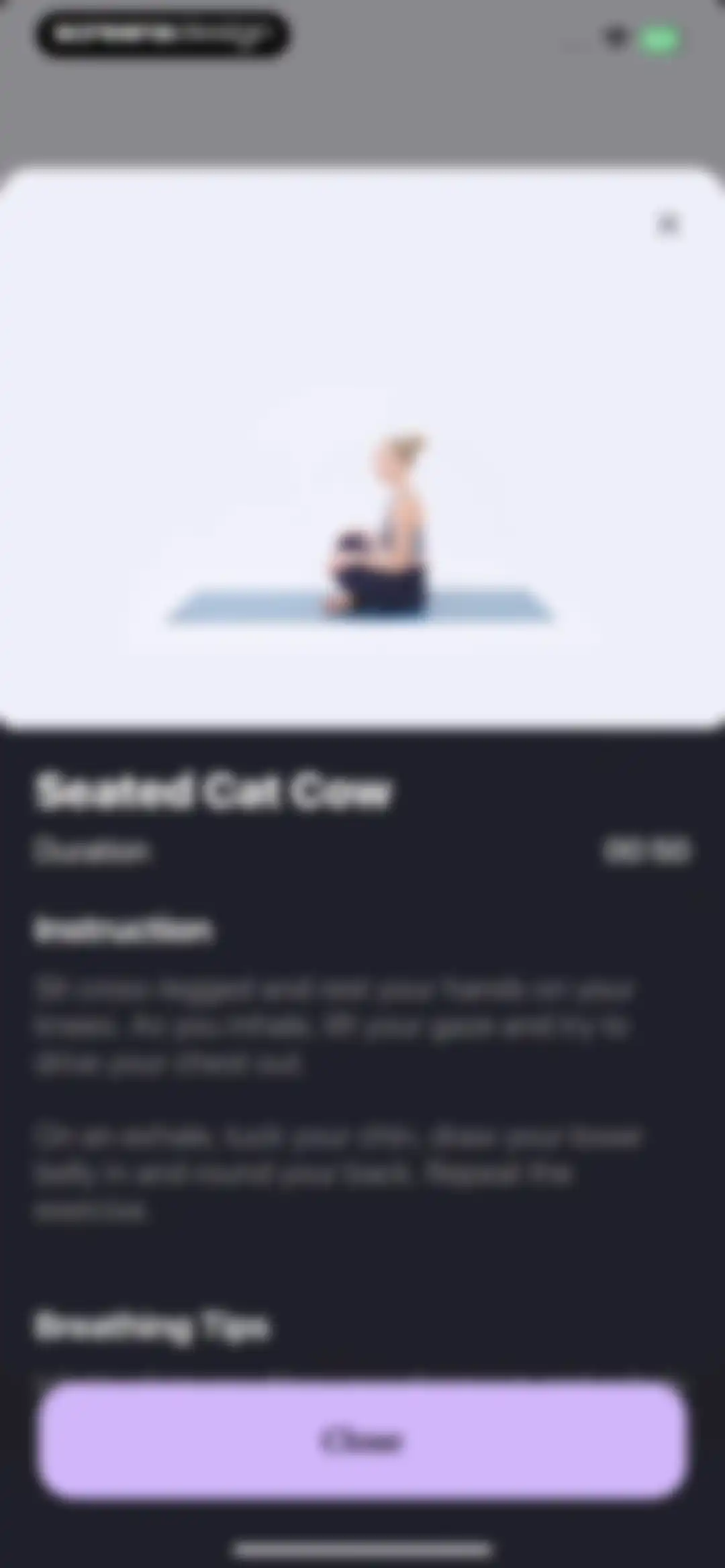 Yoga for Beginners, Pilates+ screen 64