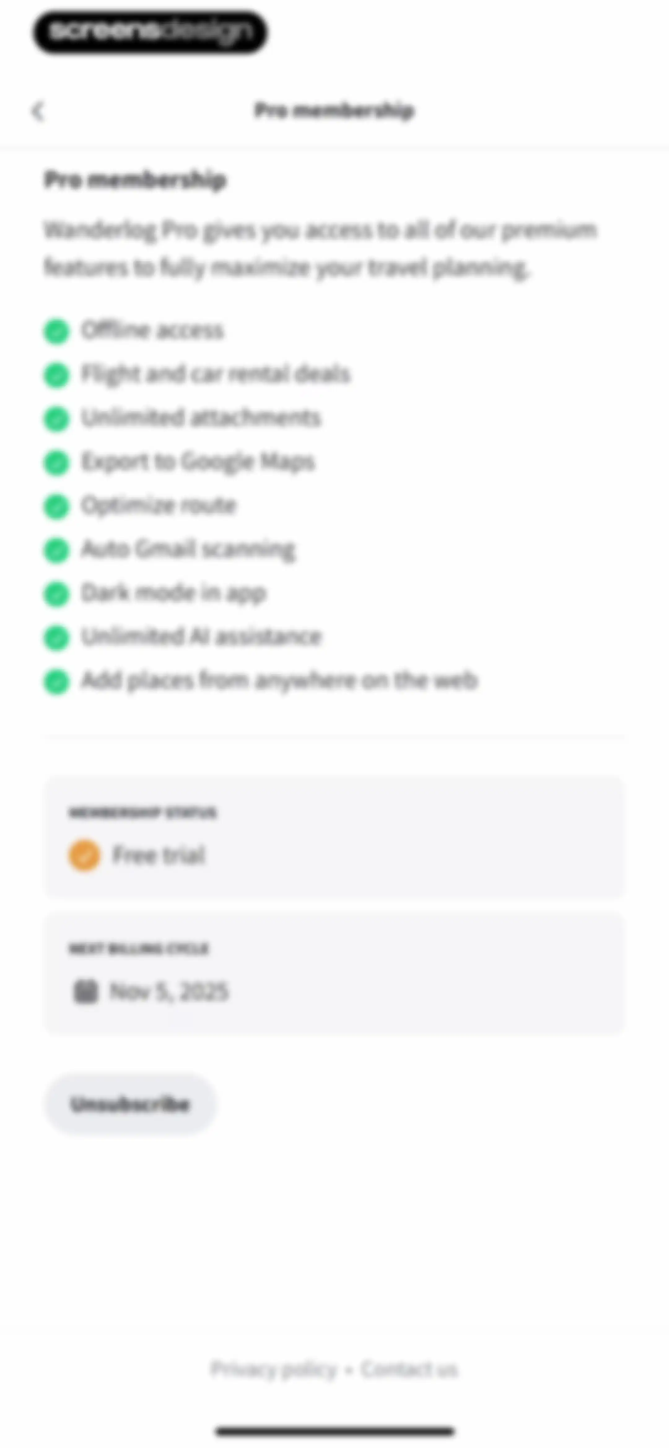Wanderlog - Travel Planner screen 223