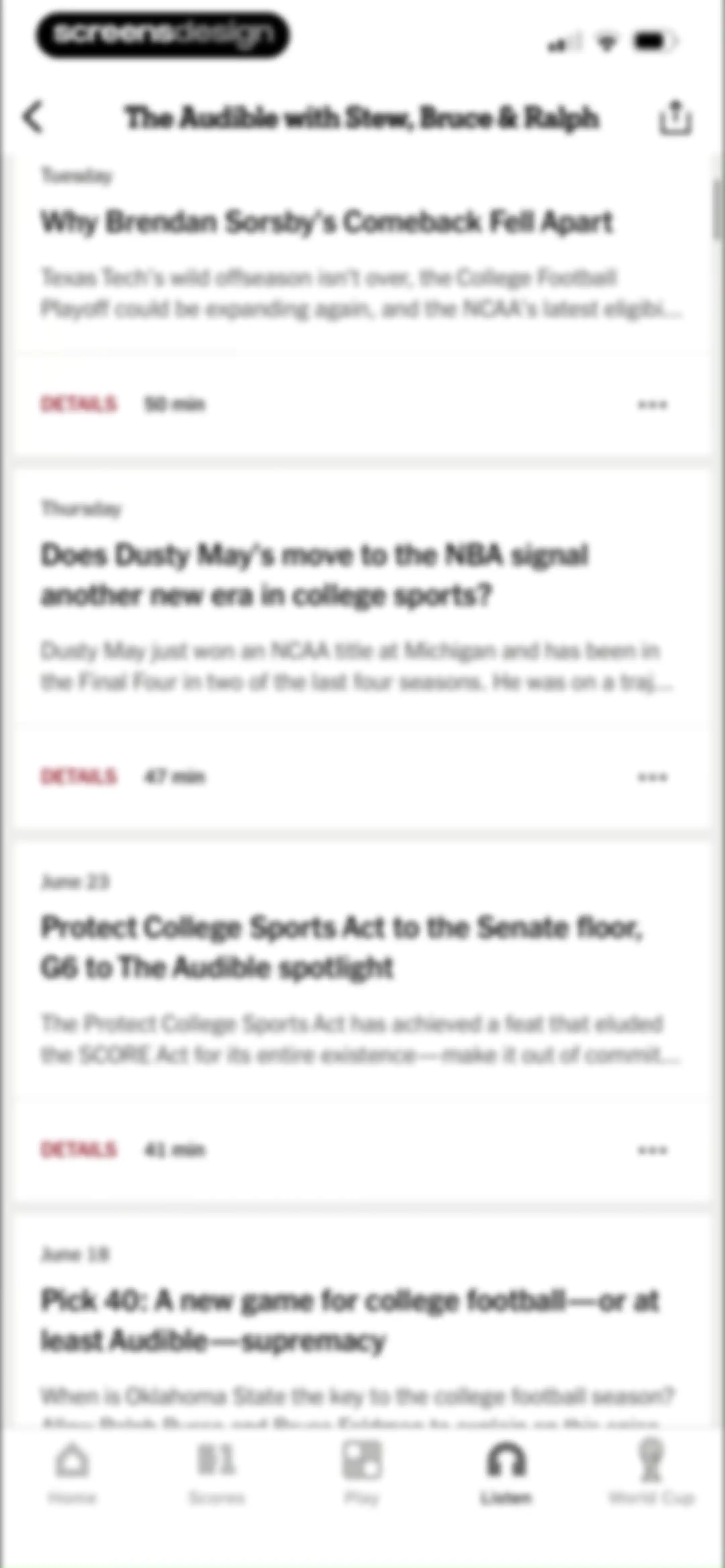 The Athletic: All Sports News screen 73
