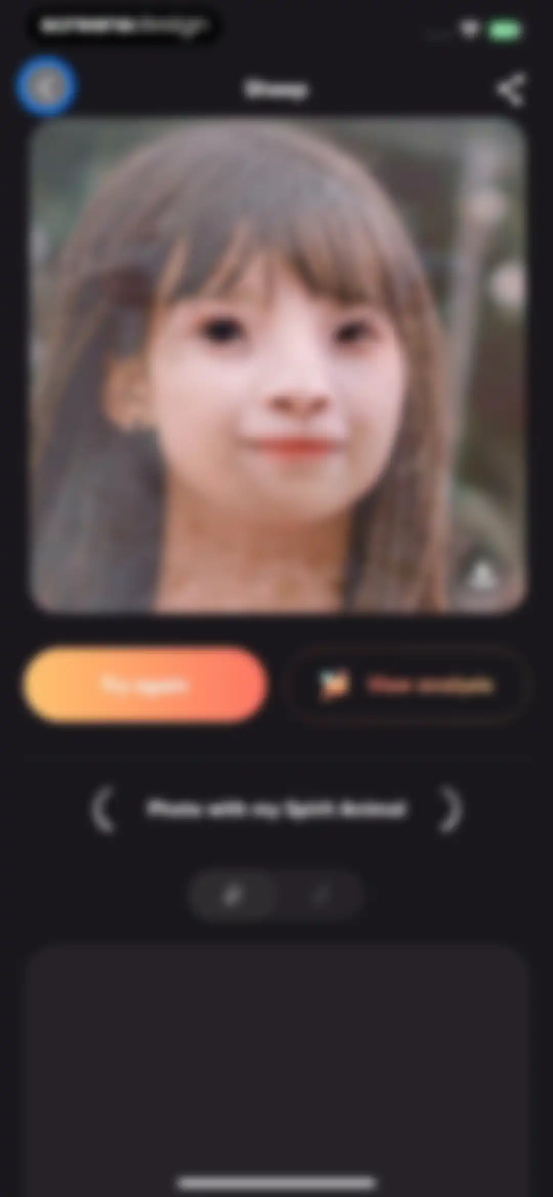 AnimalFace - looksmax ai score screen 100