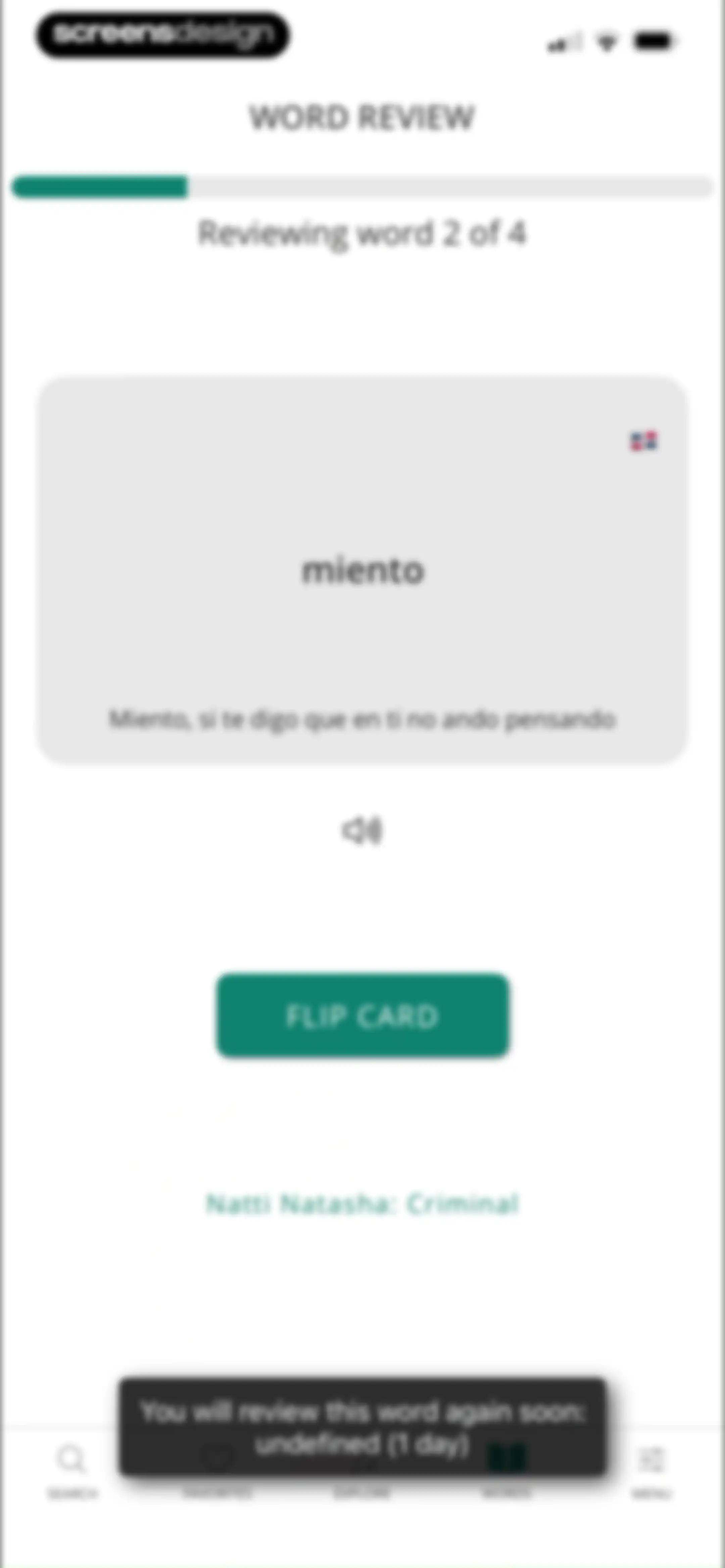 LyricFluent: Learn Languages screen 54