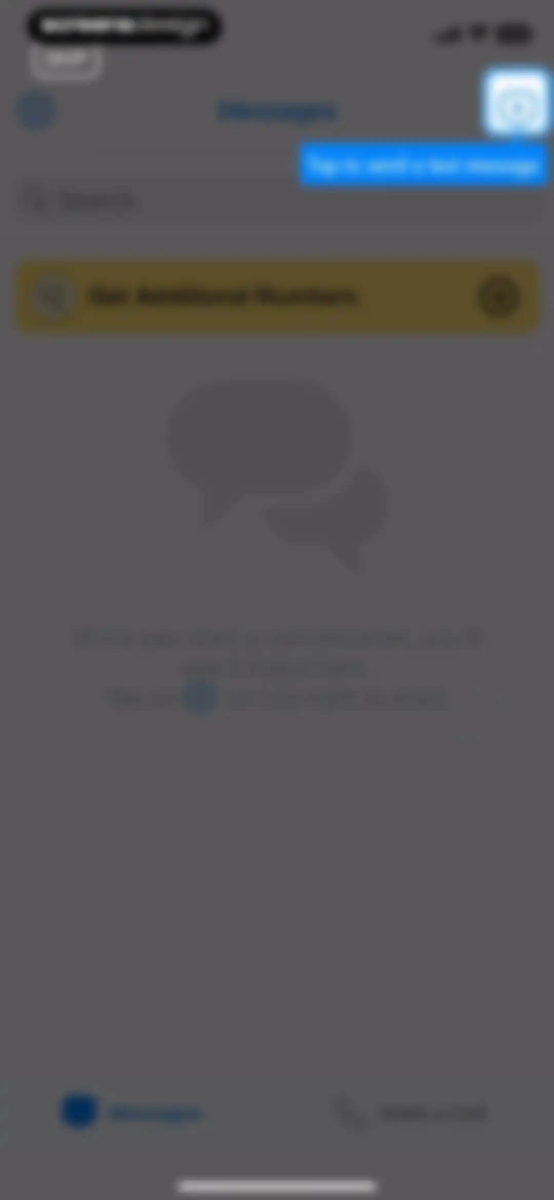 Second Phone Number' screen 9