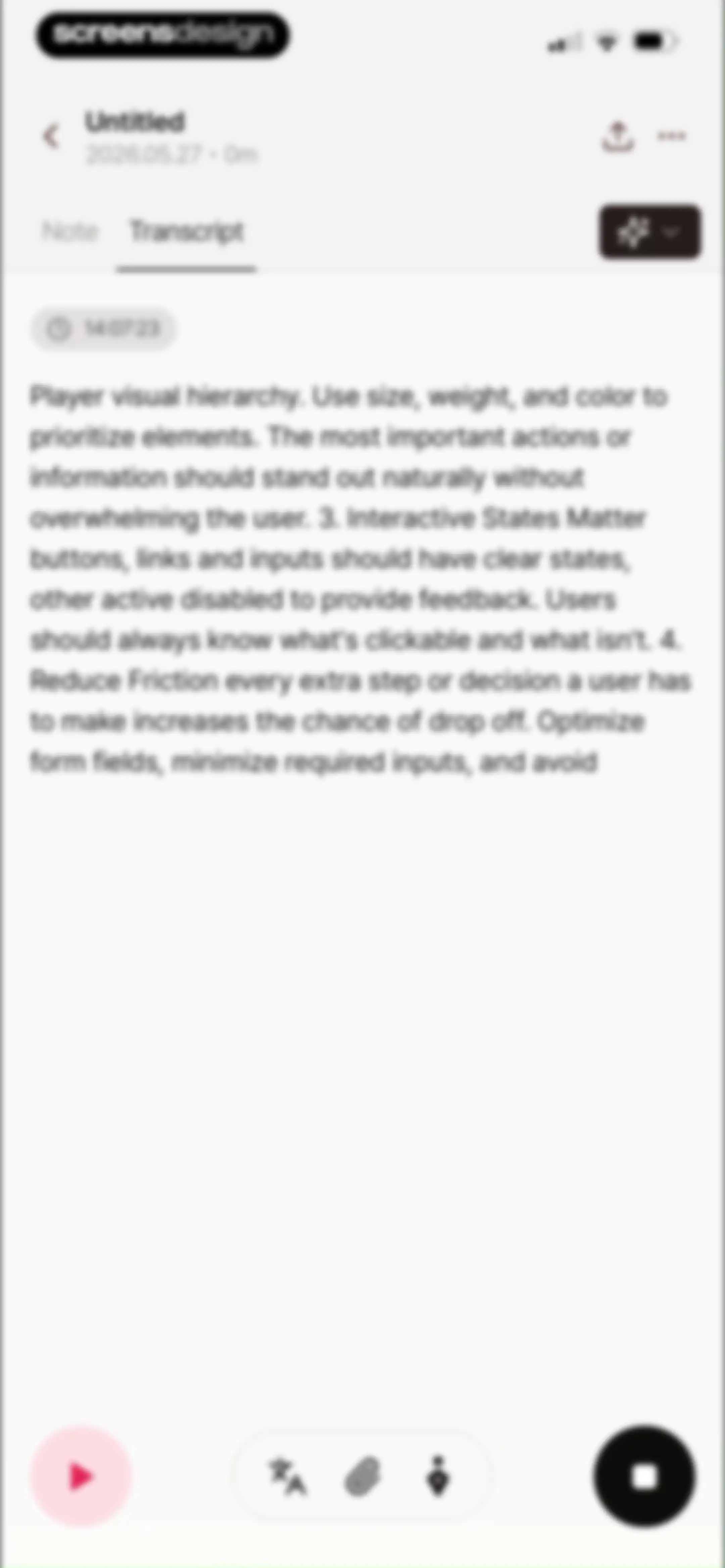 Tiro - AI Meeting Notes screen 26