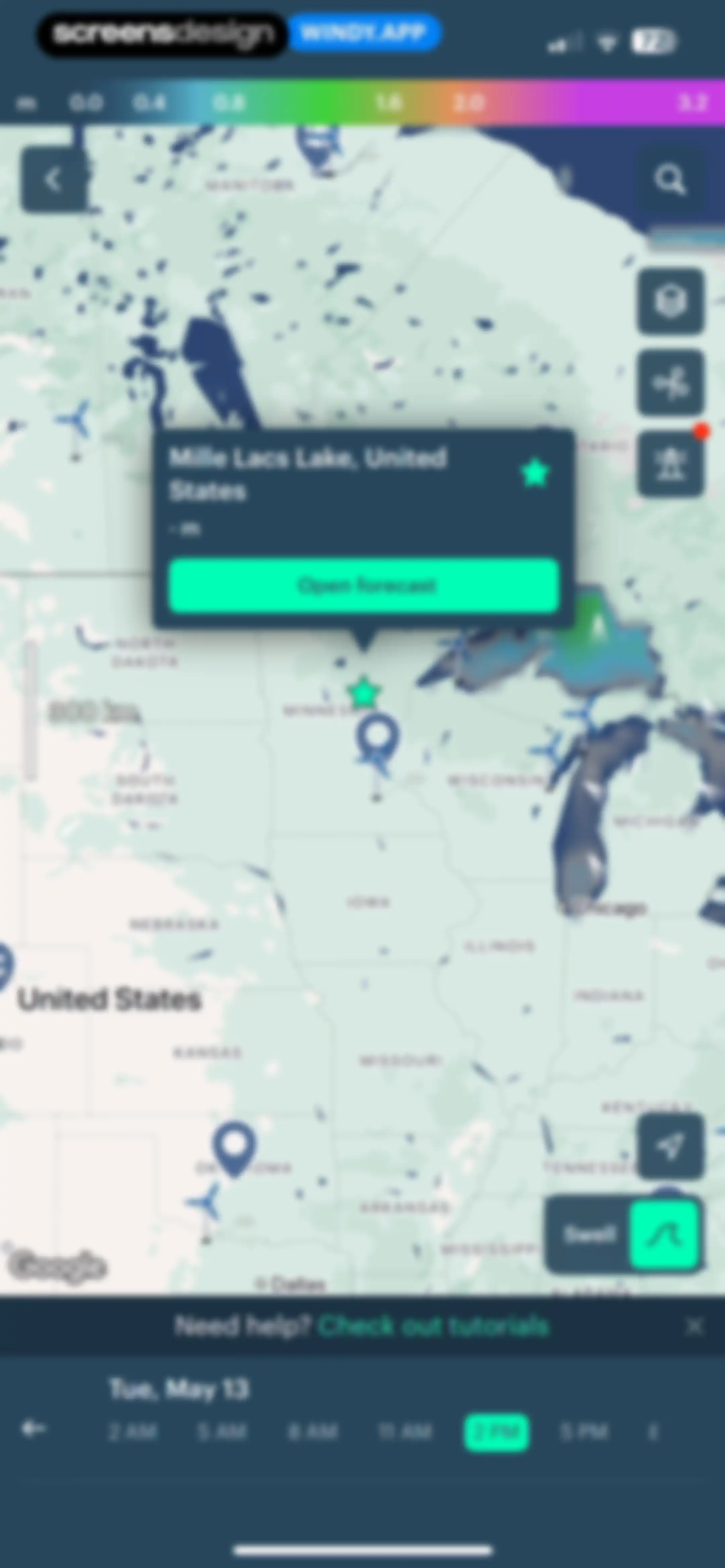 Windy.app — Wind, Tides, Radar screen 69