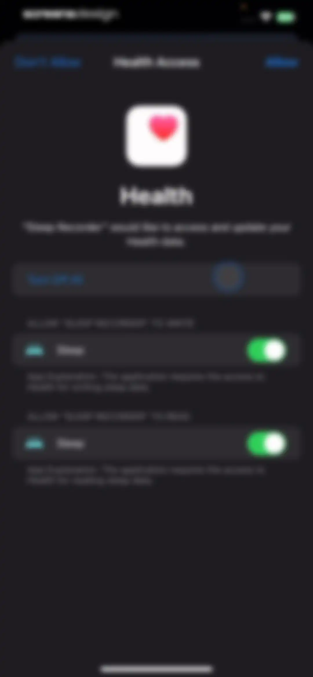 Noxogy Sleep Tracker screen 55