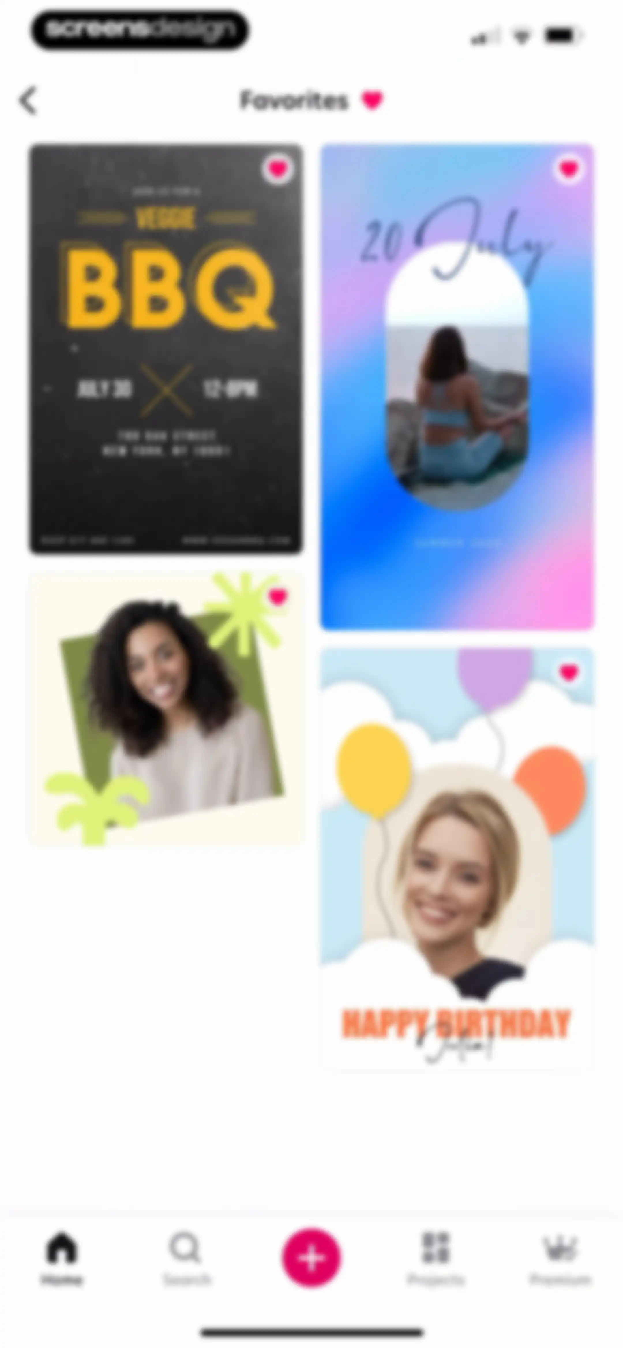 Bazaart AI Photo Editor Design screen 204