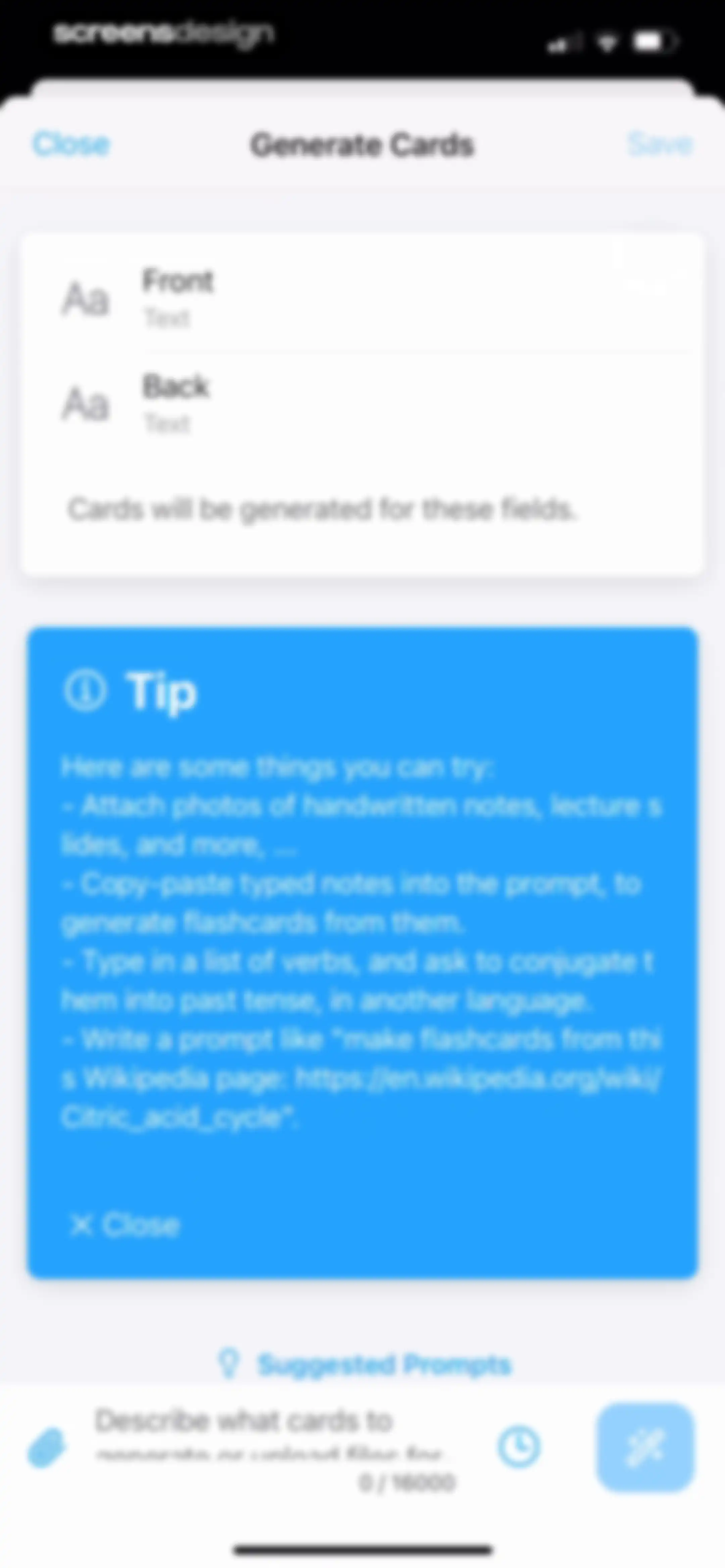 AlgoApp - Flashcards screen 46
