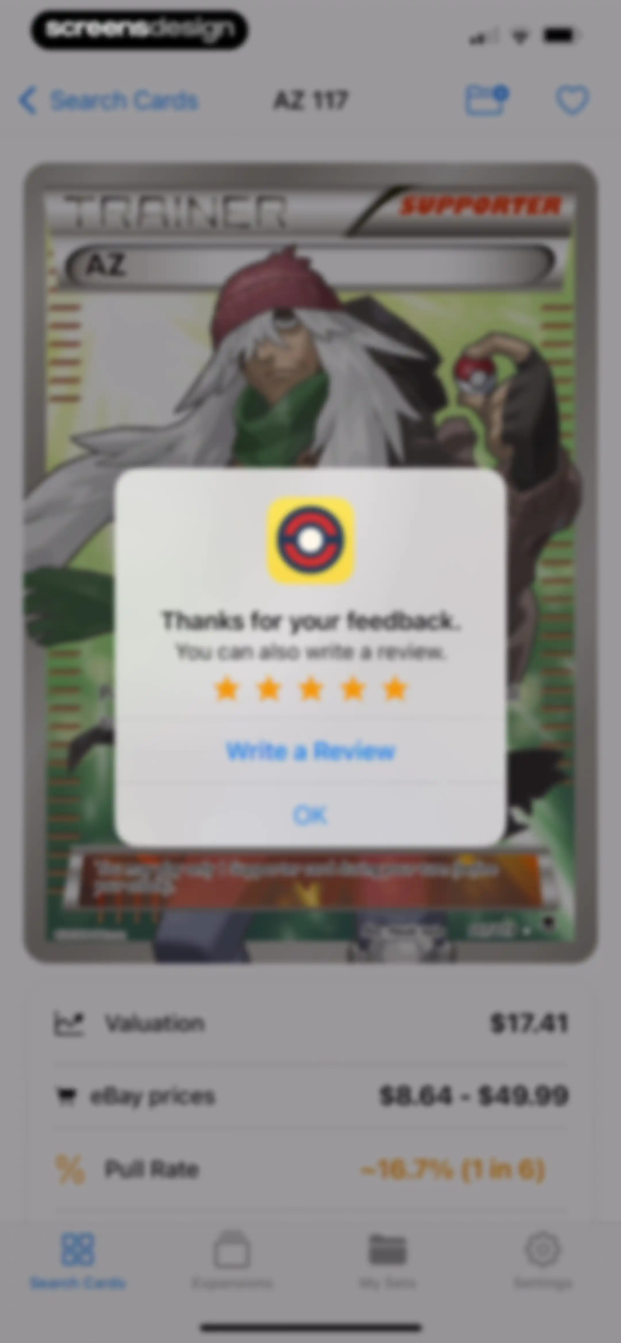 TCG Scanner Card - Pokechart screen 11