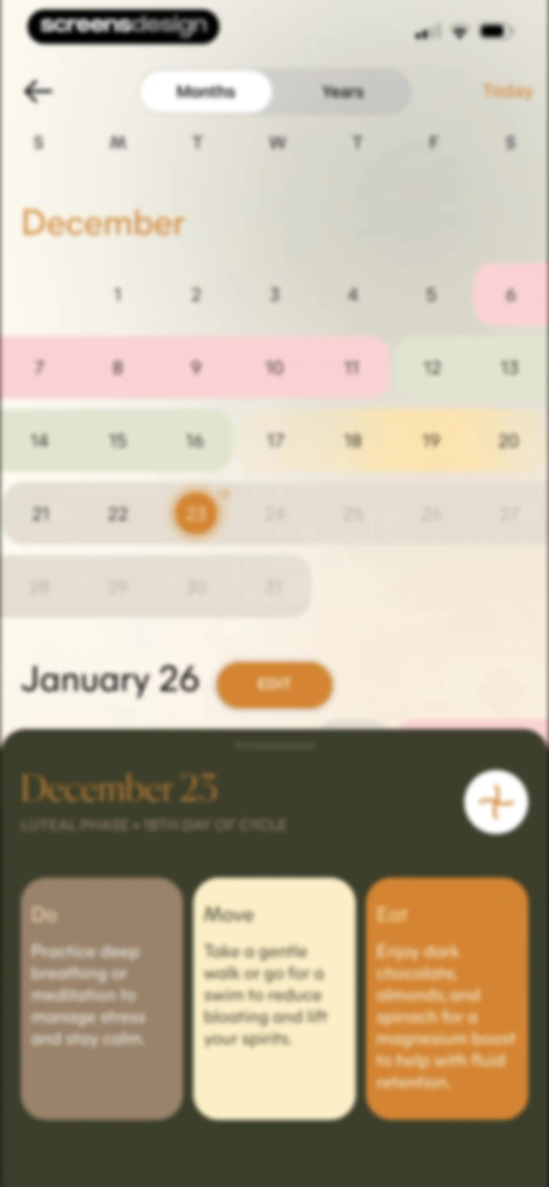 Lively - Period Tracker, Cycle screen 30