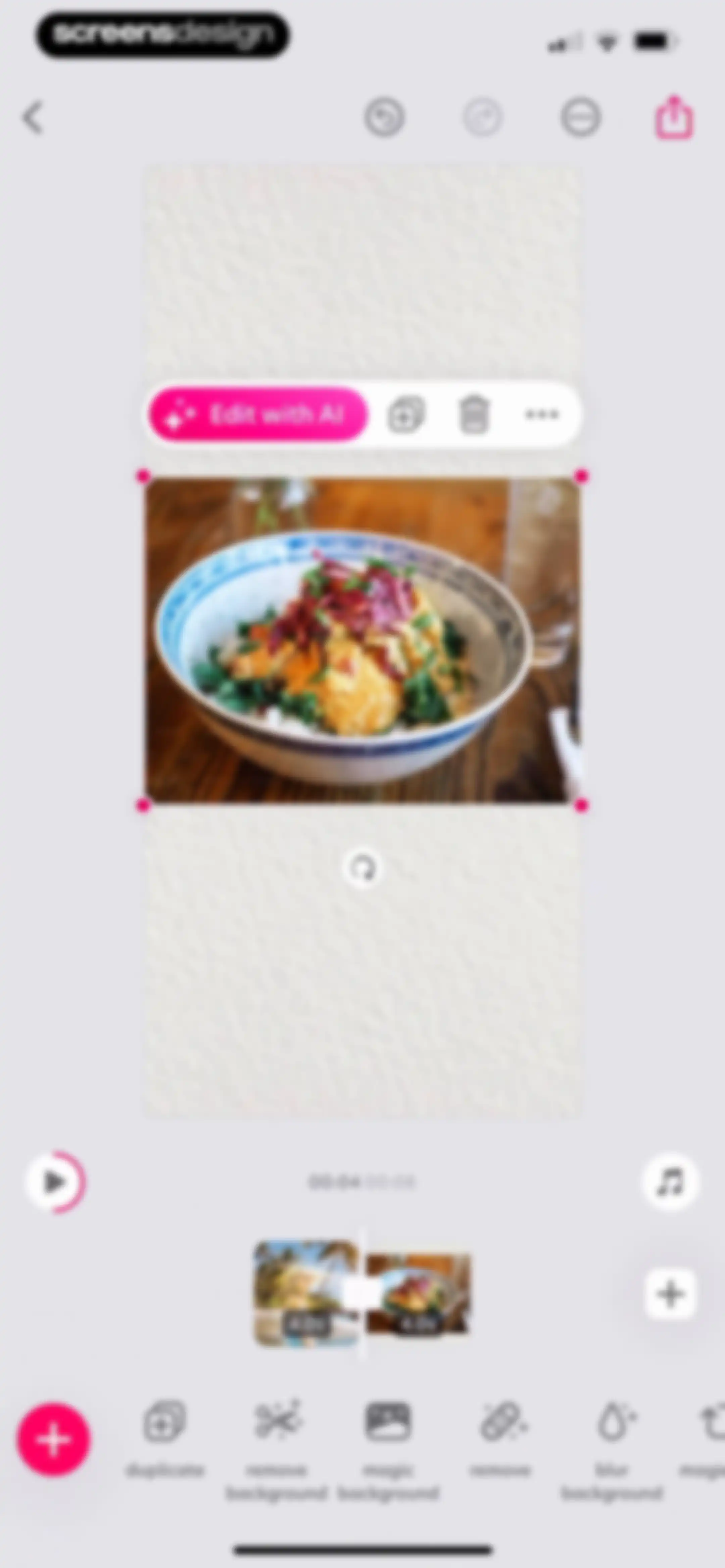 Bazaart AI Photo Editor Design screen 127