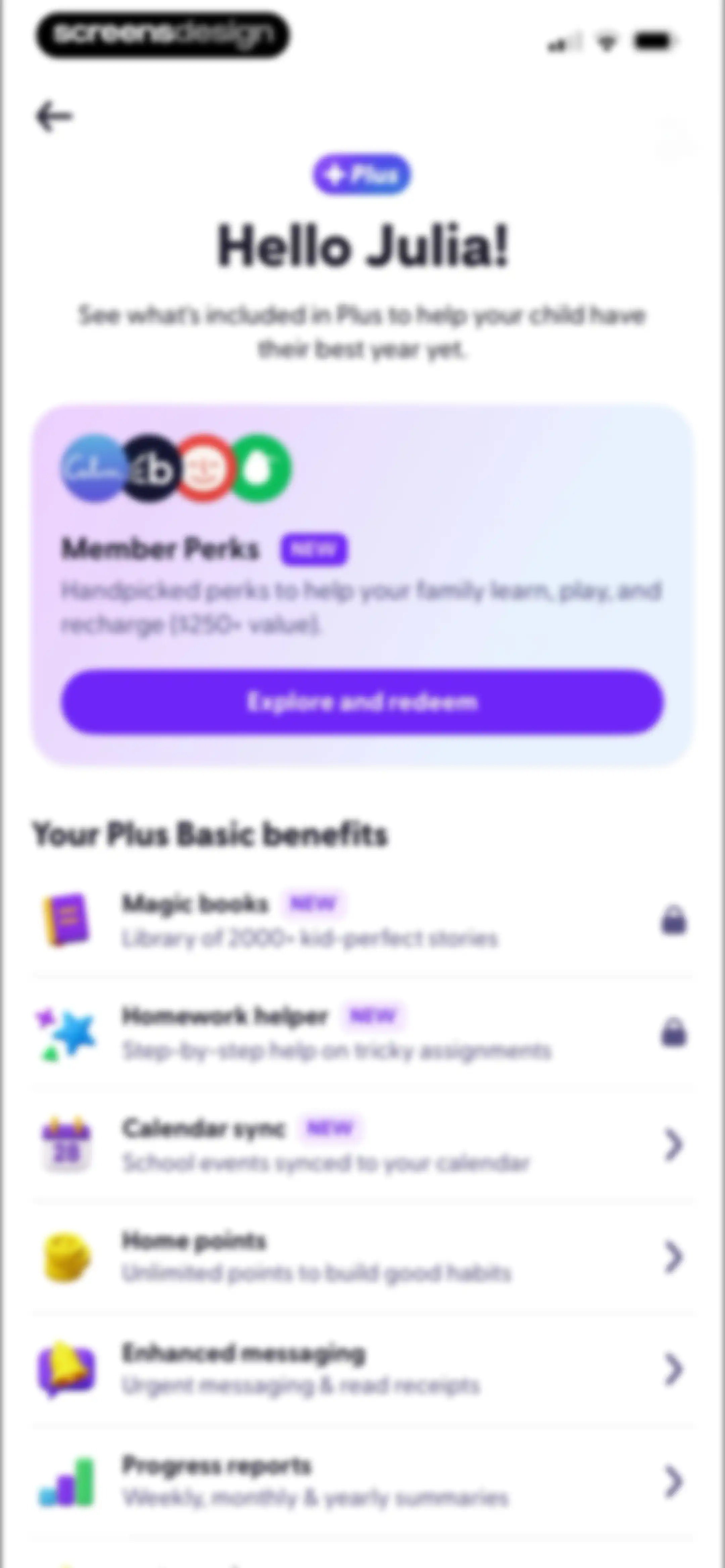 ClassDojo screen 105