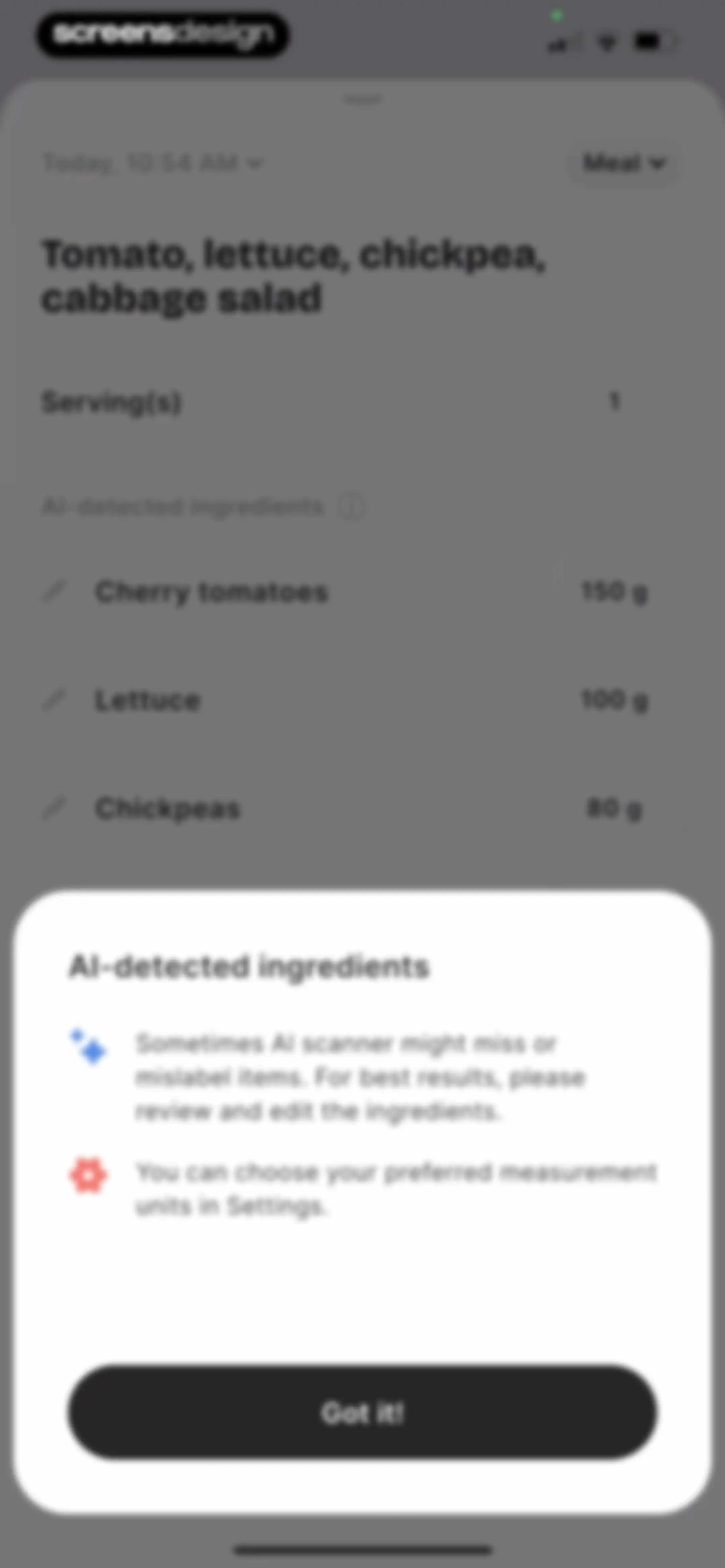 BitePal: Food Calorie Tracker screen 71