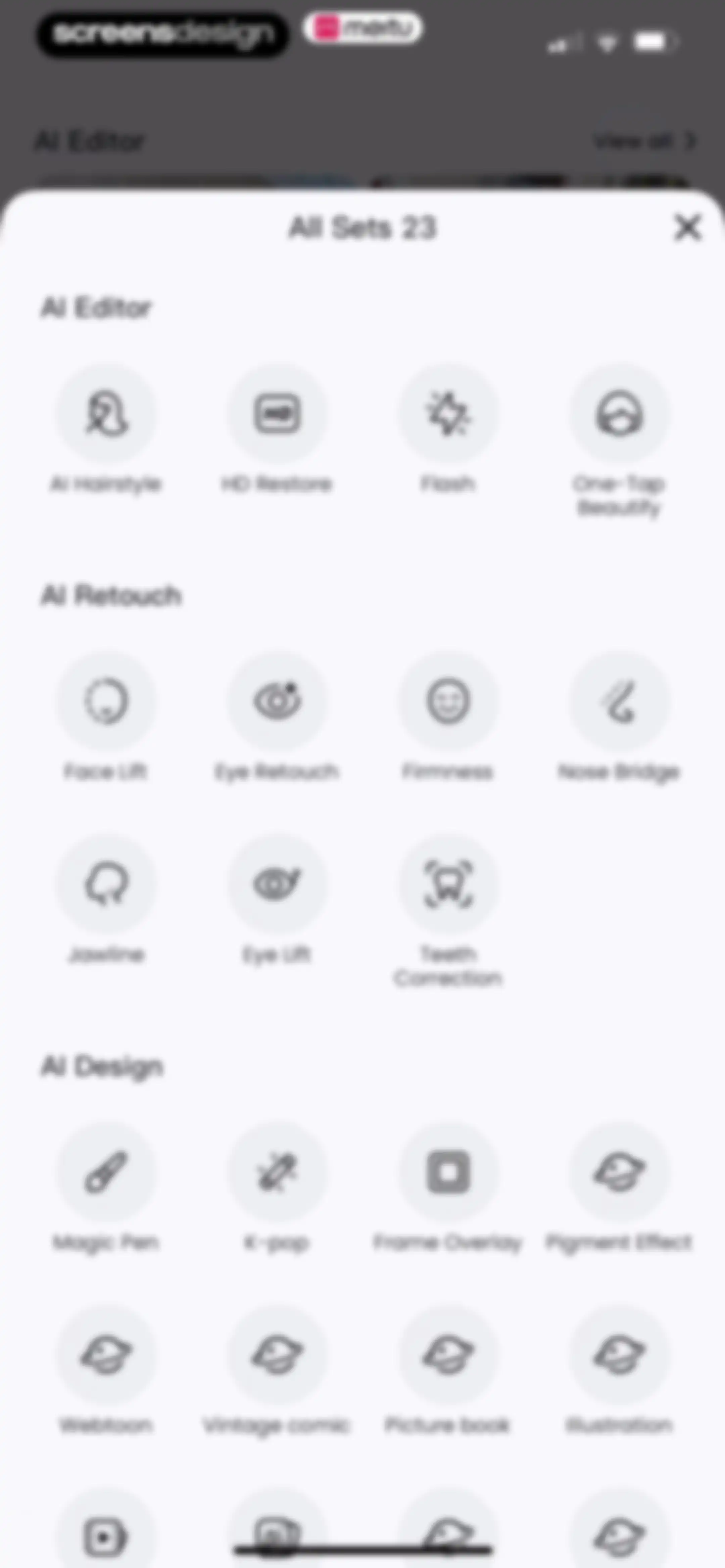 Meitu AI Photo & Video Editor screen 172