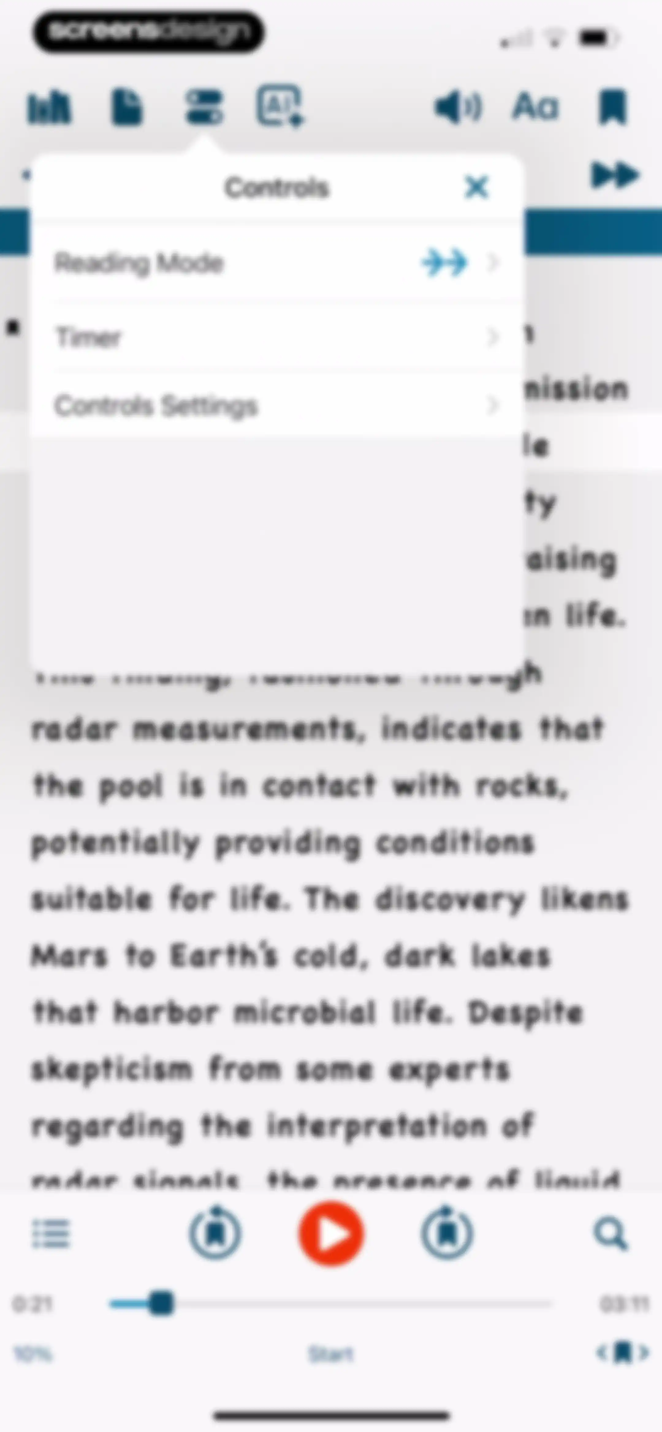 Voice Dream - Natural Reader screen 57